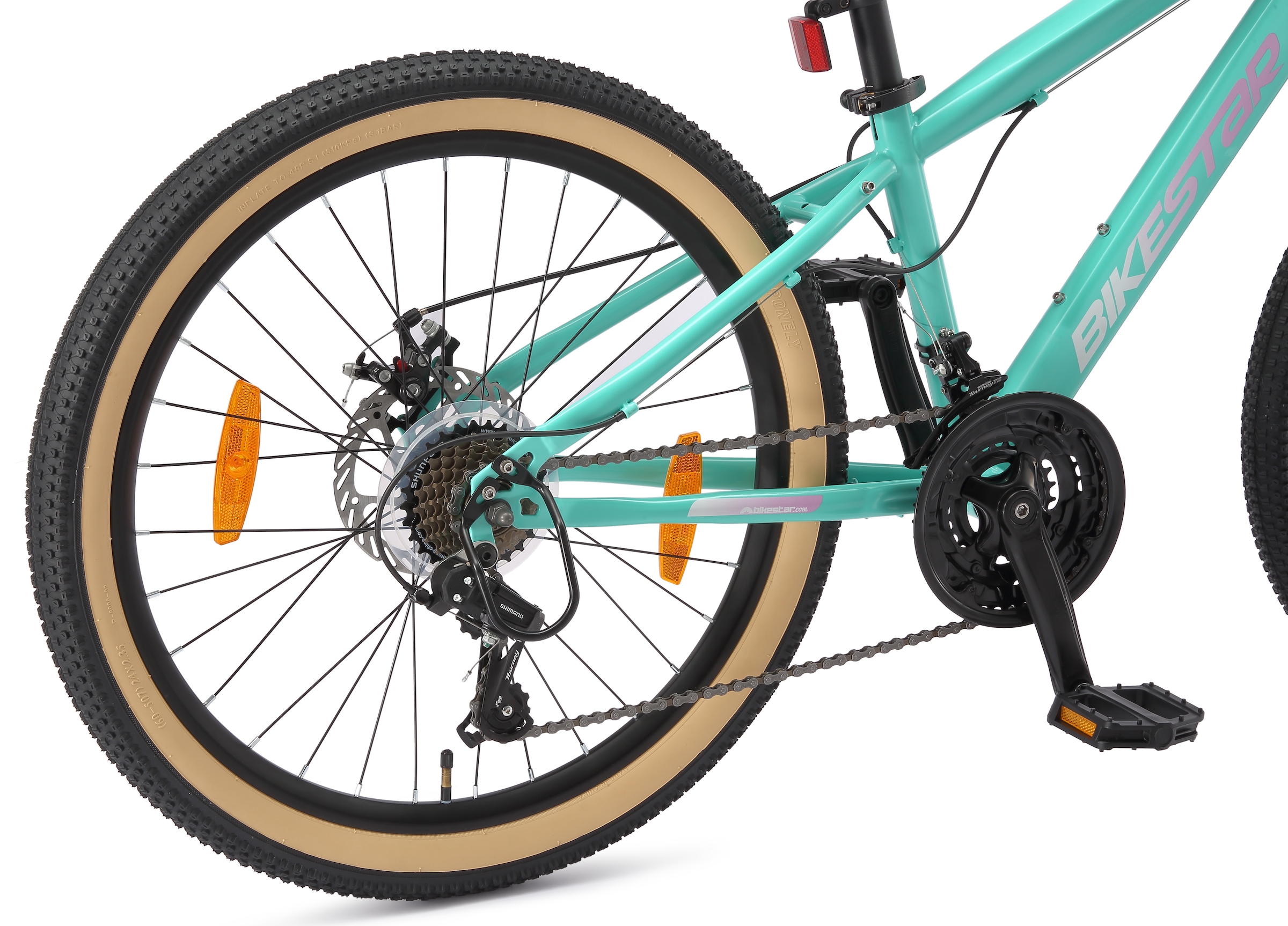 Bikestar Jugendfahrrad 21 Gang Shimano RD-TY21 Schaltwerk Kettenschaltung
