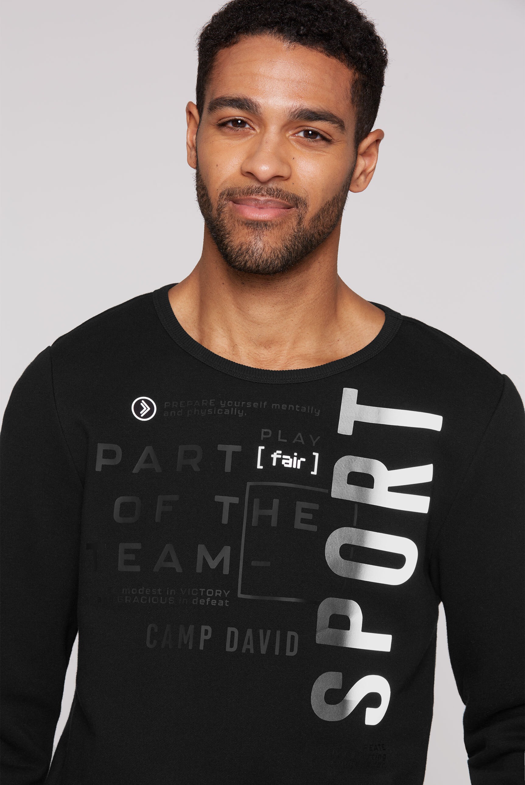 CAMP DAVID Sweater, mit reflektierenden Details