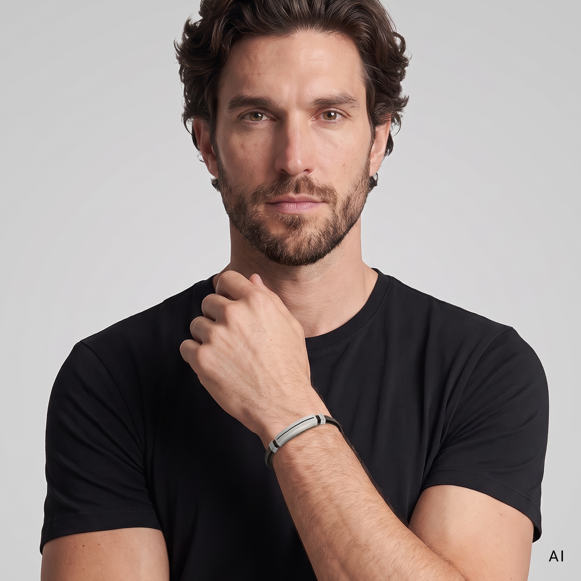 s.Oliver Armband »Schmuck Geschenk Edelstahl Leather Tag«