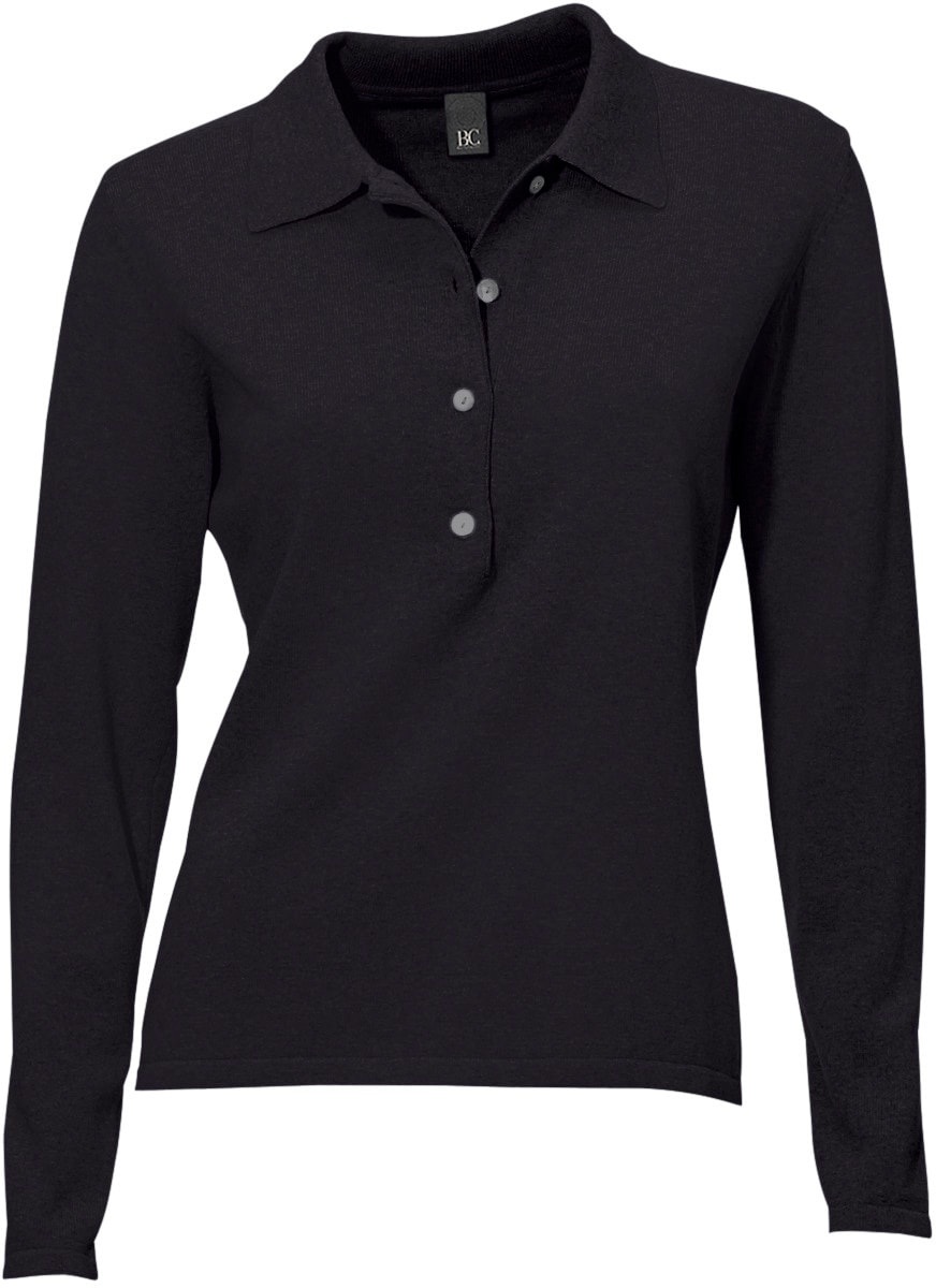 HEINE Polokragenpullover Damen Schwarz 46 2
