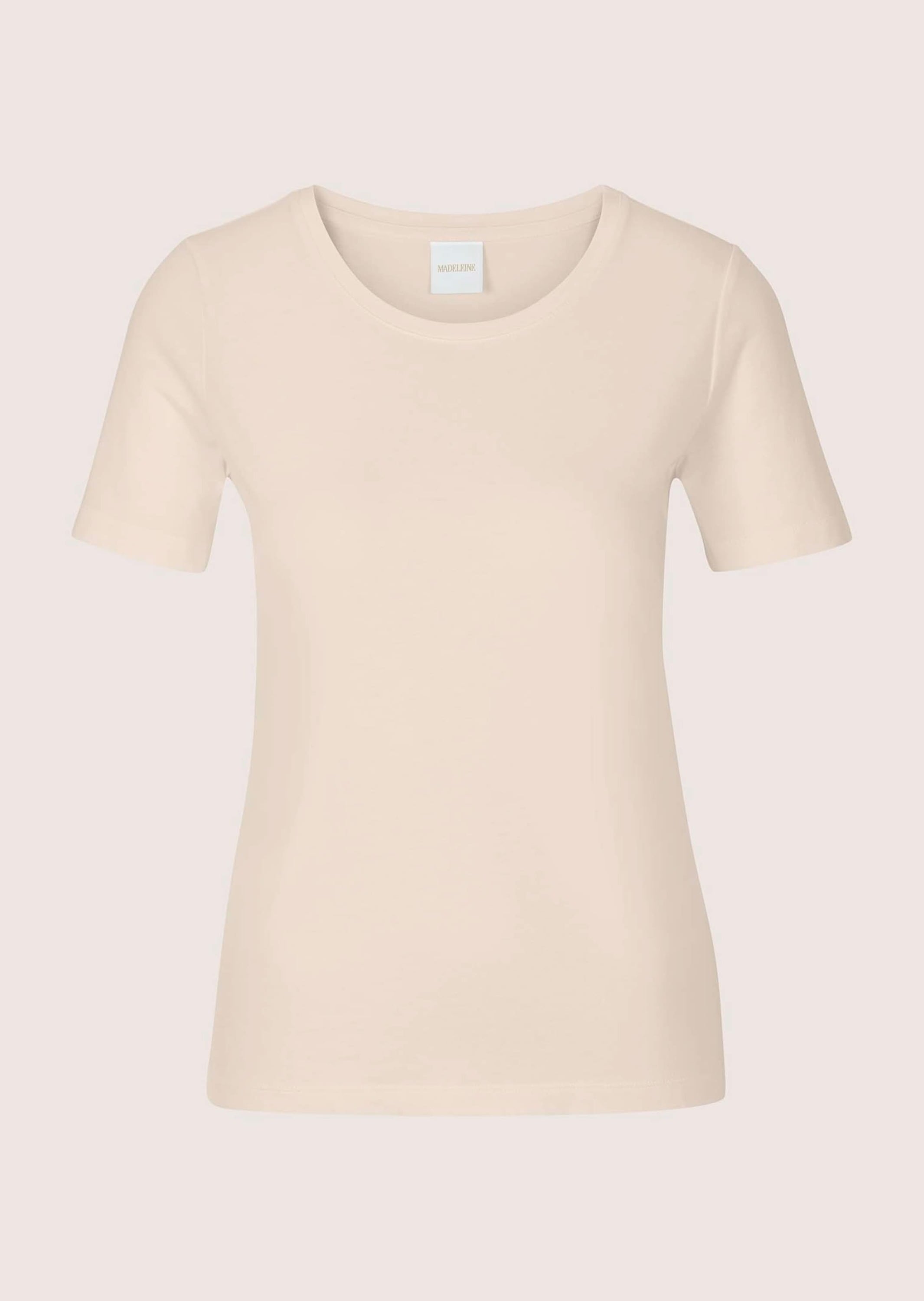 MADELEINE "Shirt Schlichtes Basicshirt mit Rundhalsausschnitt" Gerader Saum