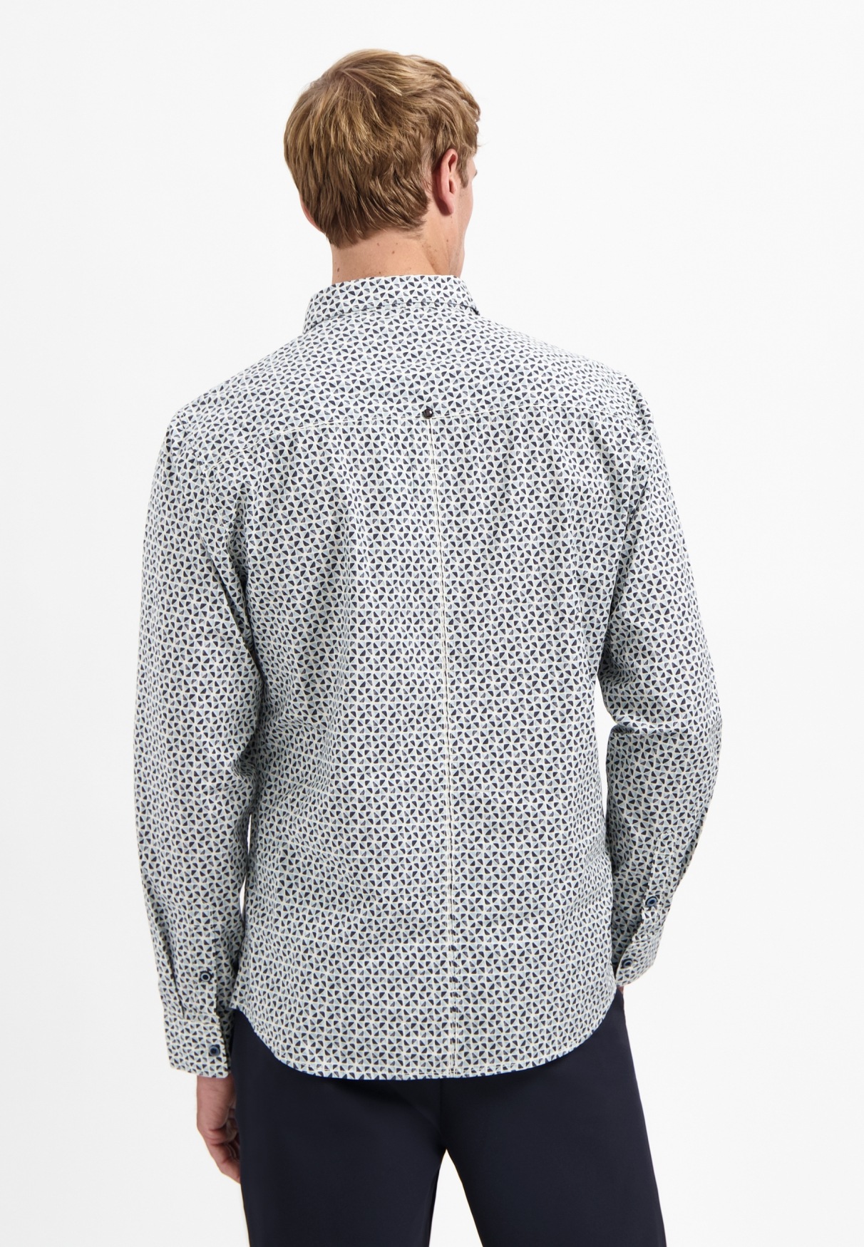NO EXCESS Langarmhemd "No Excess Stretchhemd mit Print" günstig online kaufen