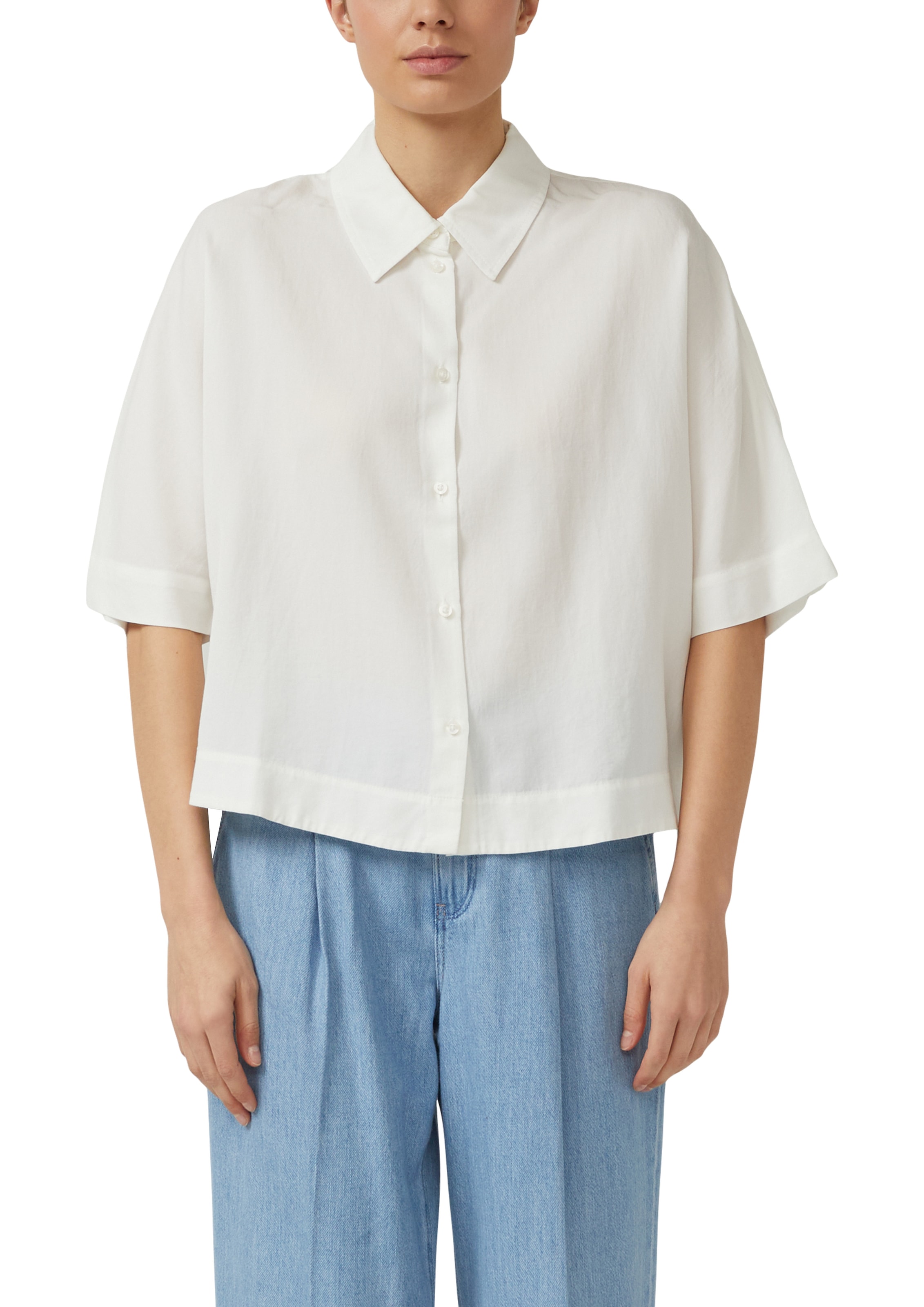 s.Oliver Sommerbluse mit 3/4-Arm und aus Viskosemix