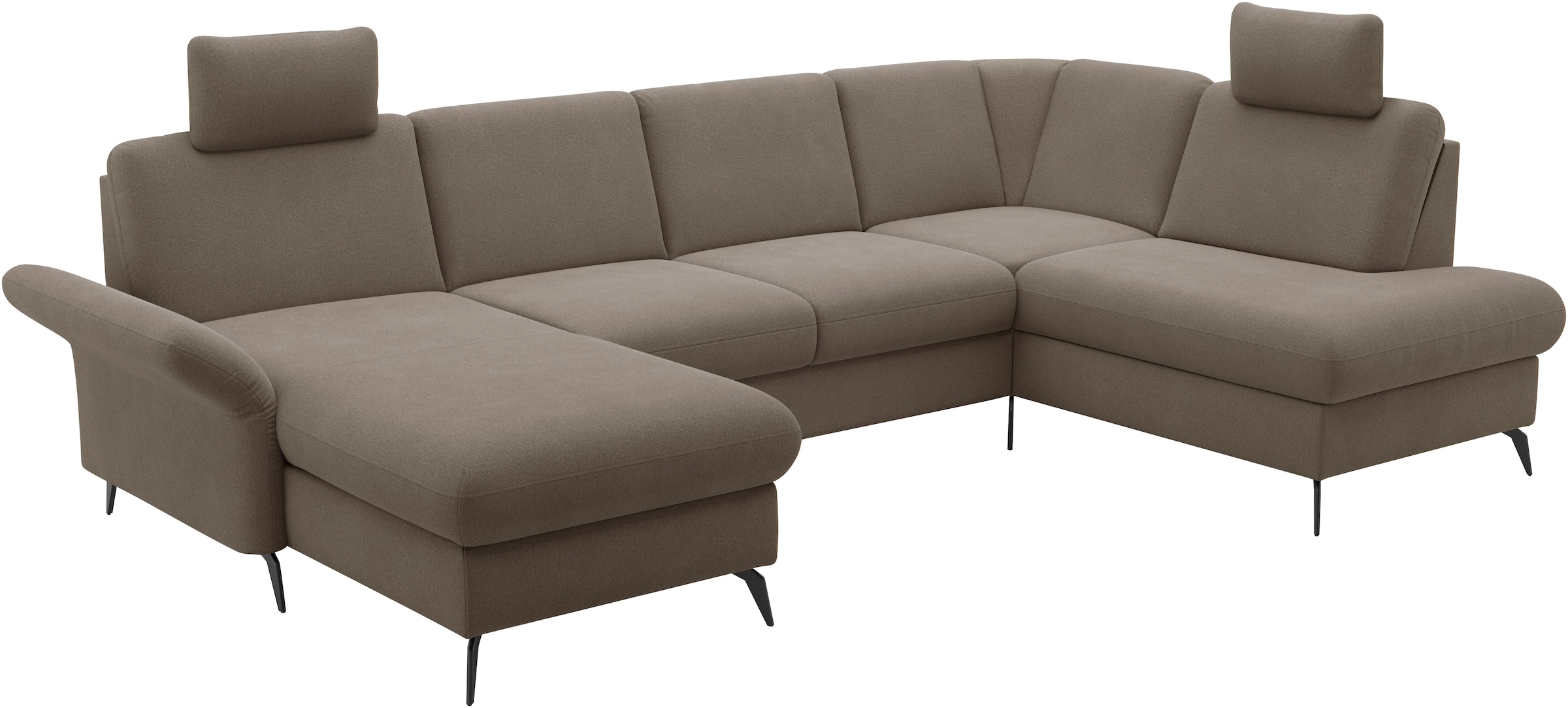 Home affaire Wohnlandschaft »Rochelle«, optional: Armteilverstellung, klappbar, Bettkasen