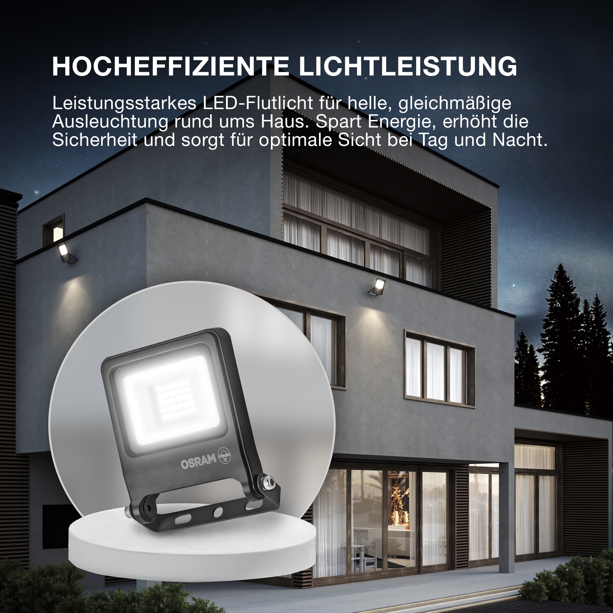Osram LED Flutlichtstrahler »ENDURA® Flood Warm White PCR« LED-Modul 1 Stk. Warmweiß grau, LED-Modul, Aluminium
