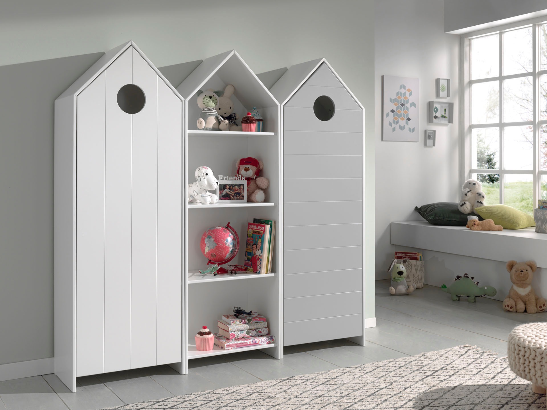 Vipack Jugendzimmer-Set "Casami, best. aus 2 Schränken mit Drehtür, 1 Regal günstig online kaufen