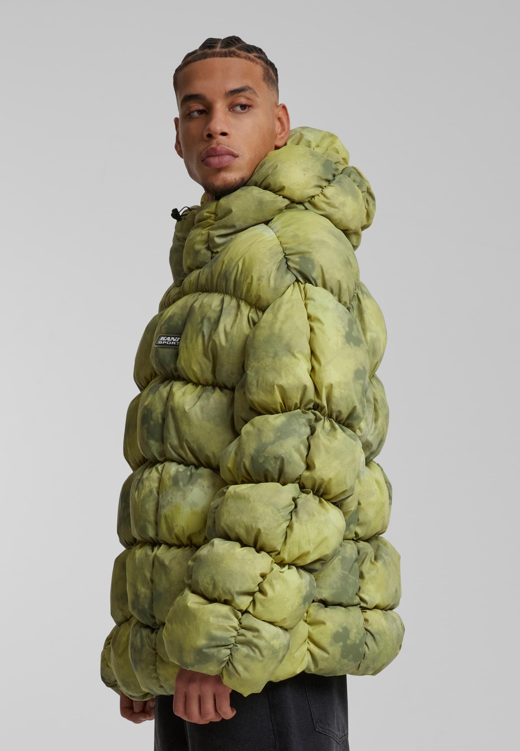 Karl Kani Winterjacke »Karl Kani Karl Kani Sport Patch Square Quilted Puffer Jacket«, (1 St.), ohne Kapuze