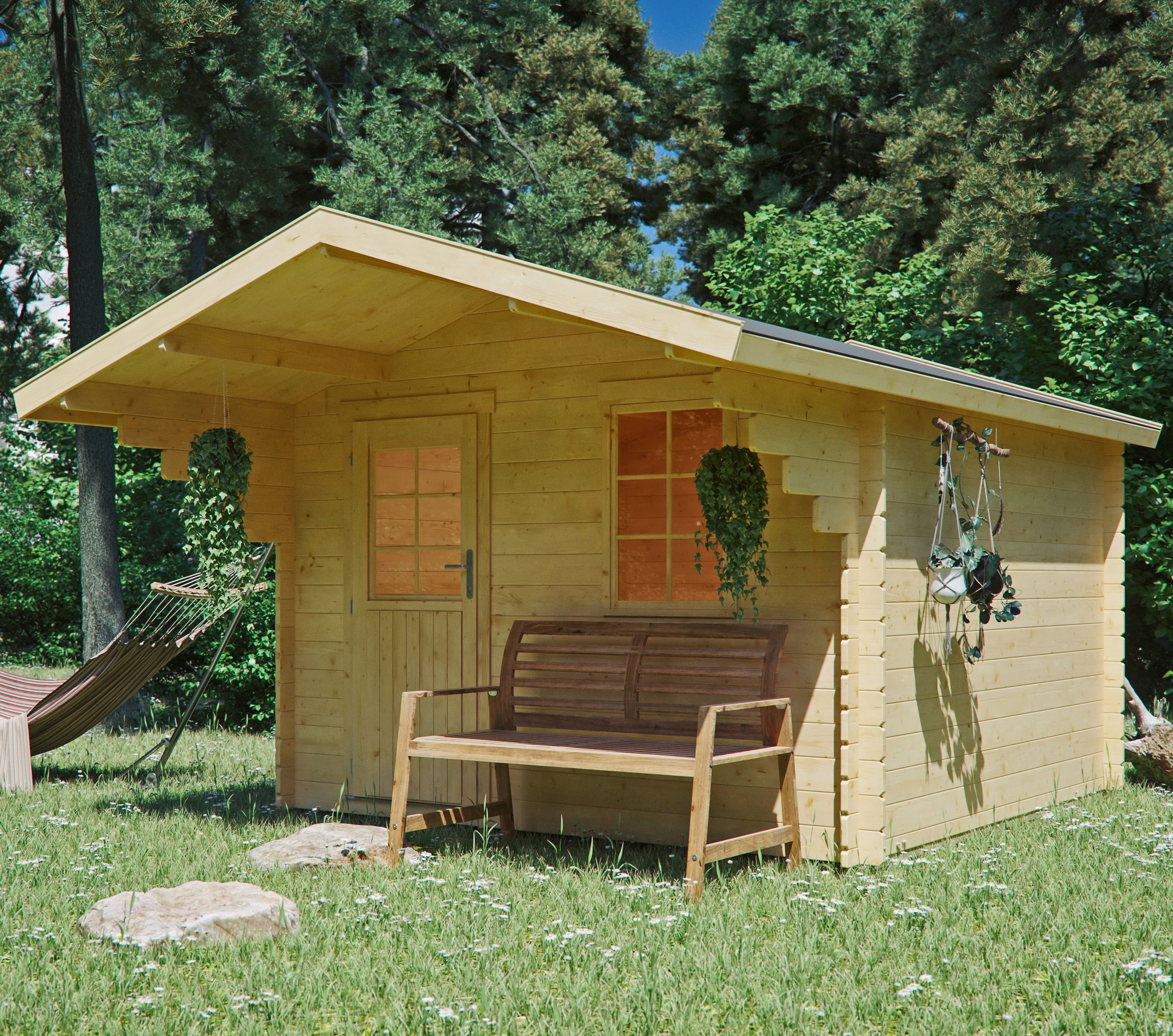 Kiehn-Holz Gartenhaus "Burgberg 1" günstig online kaufen