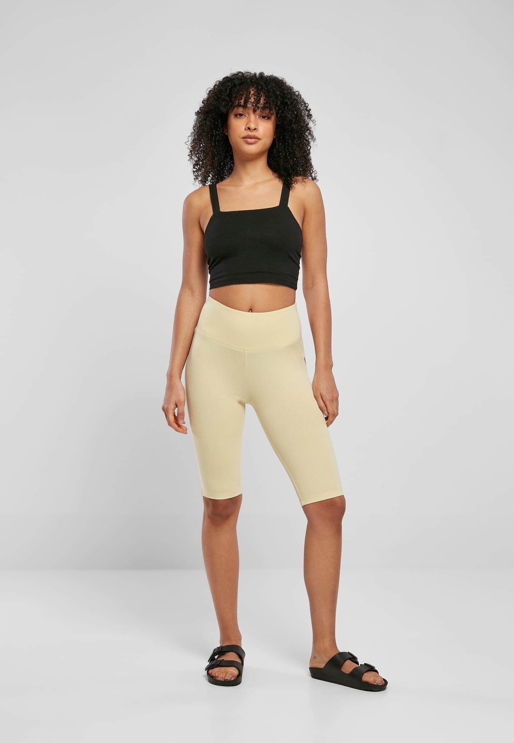 URBAN CLASSICS Radlerhose »Urban Classics Damen Ladies Organic Stretch Jersey Cycle Shorts«, (1 tlg.)