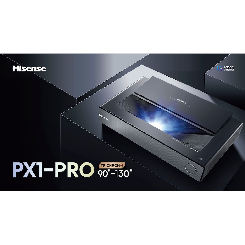 Hisense Beamer »PX1-Pro 90-130 Zoll Trichroma Laser Projektor«