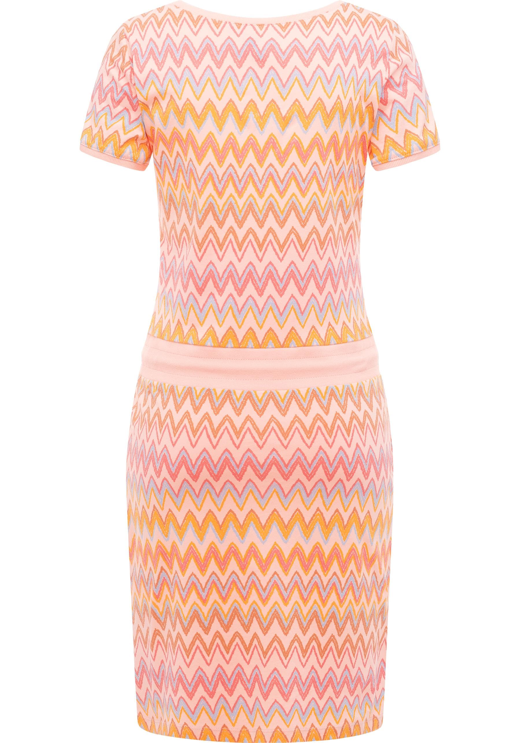 Ragwear Minikleid »Baomi Print YOUMODO« Außentaschen | Eingrifftaschen Gemustertes kurzes Sommerkleid mit Taillenkordel