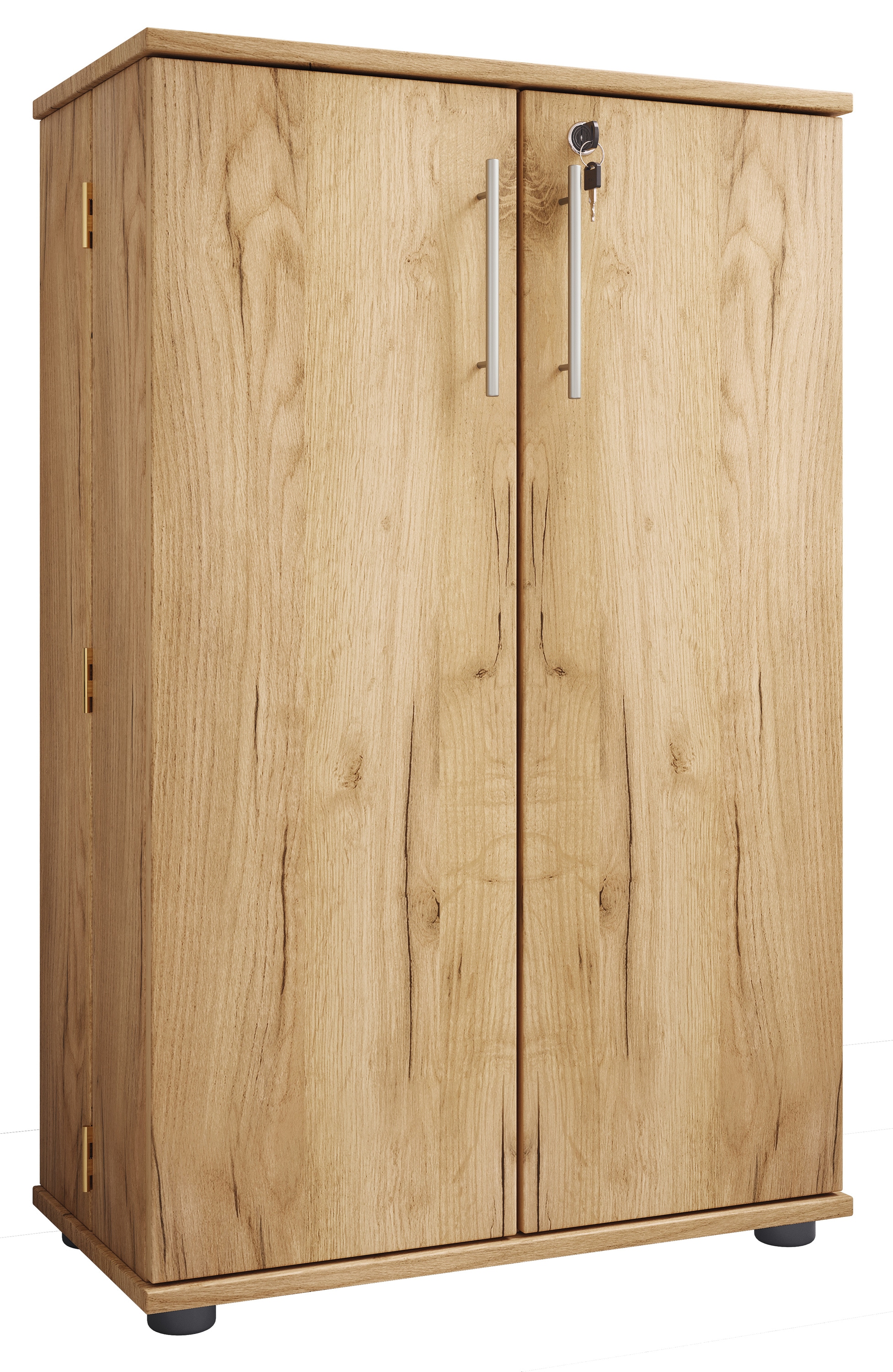 VCM Media-Regal »VCM Holz CD DVD Stand Regal/Schrank | platzsparender CD Schrank mit 2 abschließbaren Türen für 600 CDs oder 260 DVDs oder 144-Videos | Maße: H. 93 x B. 60 x T. 31 cm | 20 variable Einlegeböden ¿ Engalo XL«