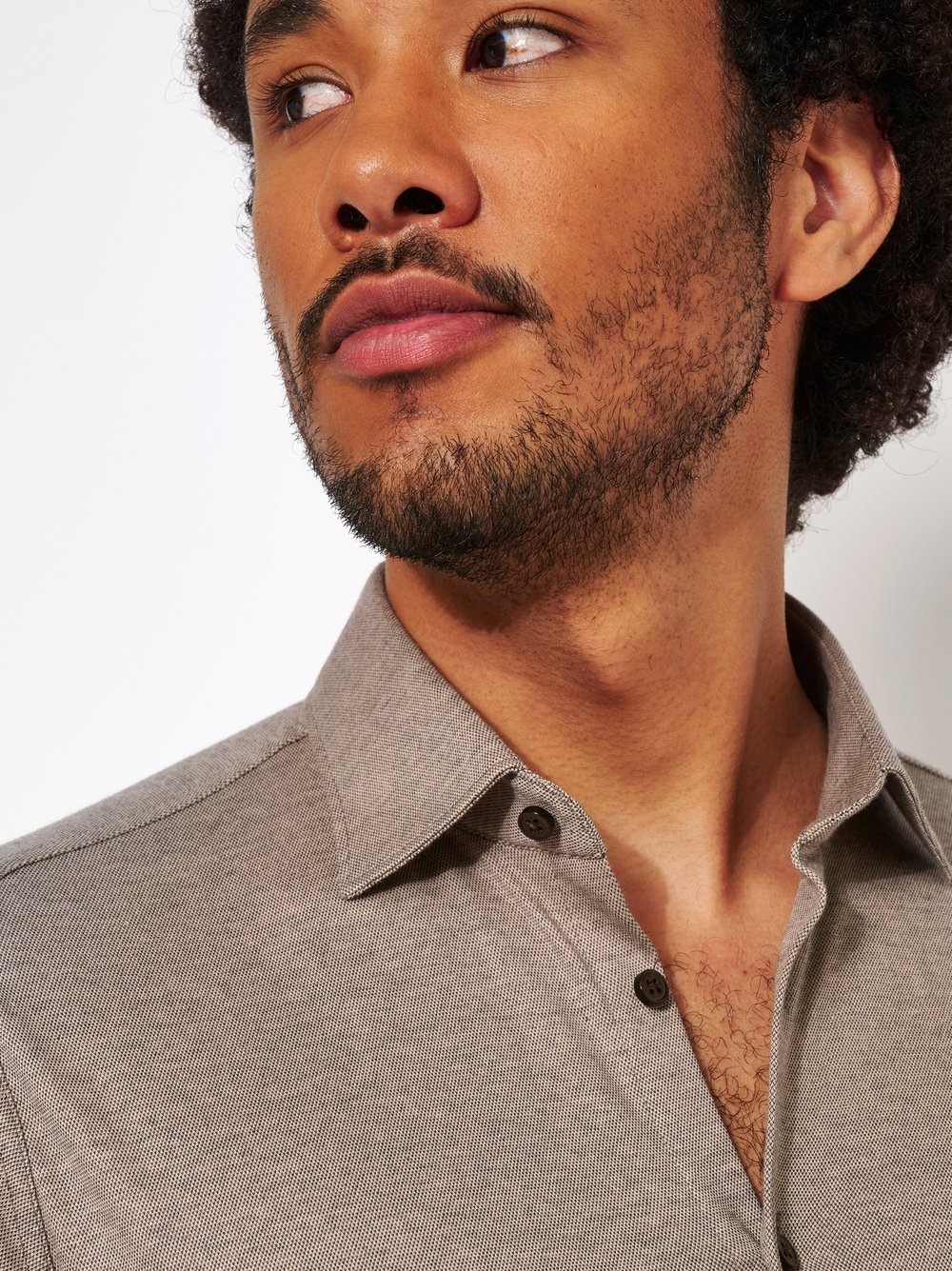 DESOTO Langarmhemd "Casual Kent 1/1", Mit Rundhalsausschnitt günstig online kaufen