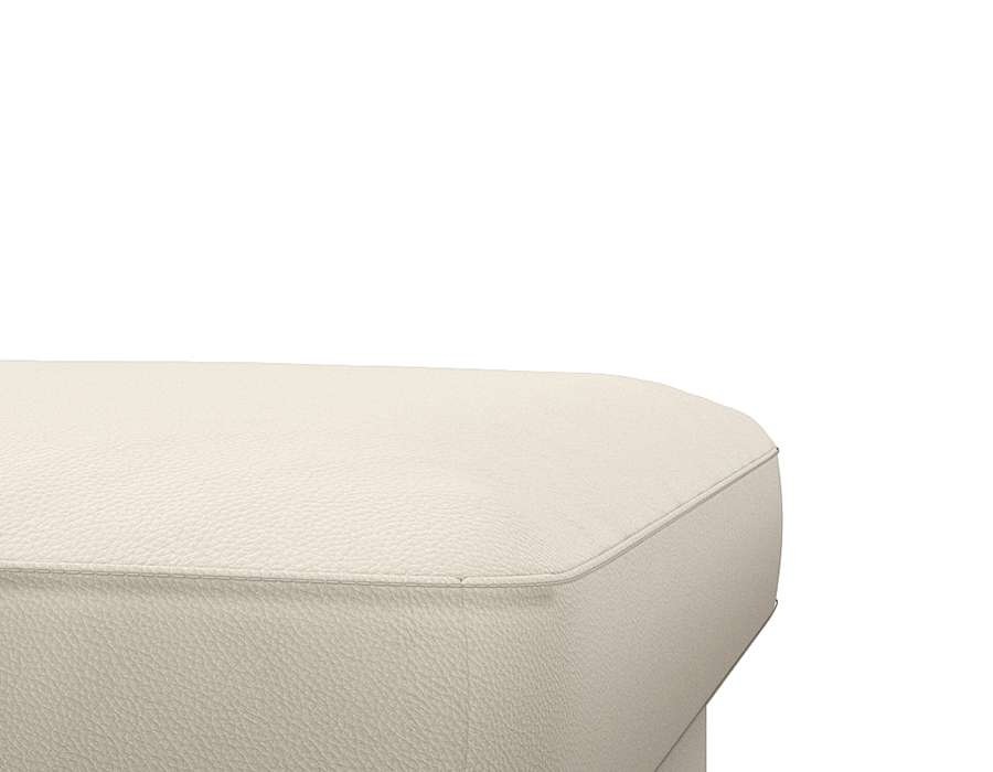 FLEXLUX Pouf »Fiore«, Kaltschaum, Füße Alu+ Eiche