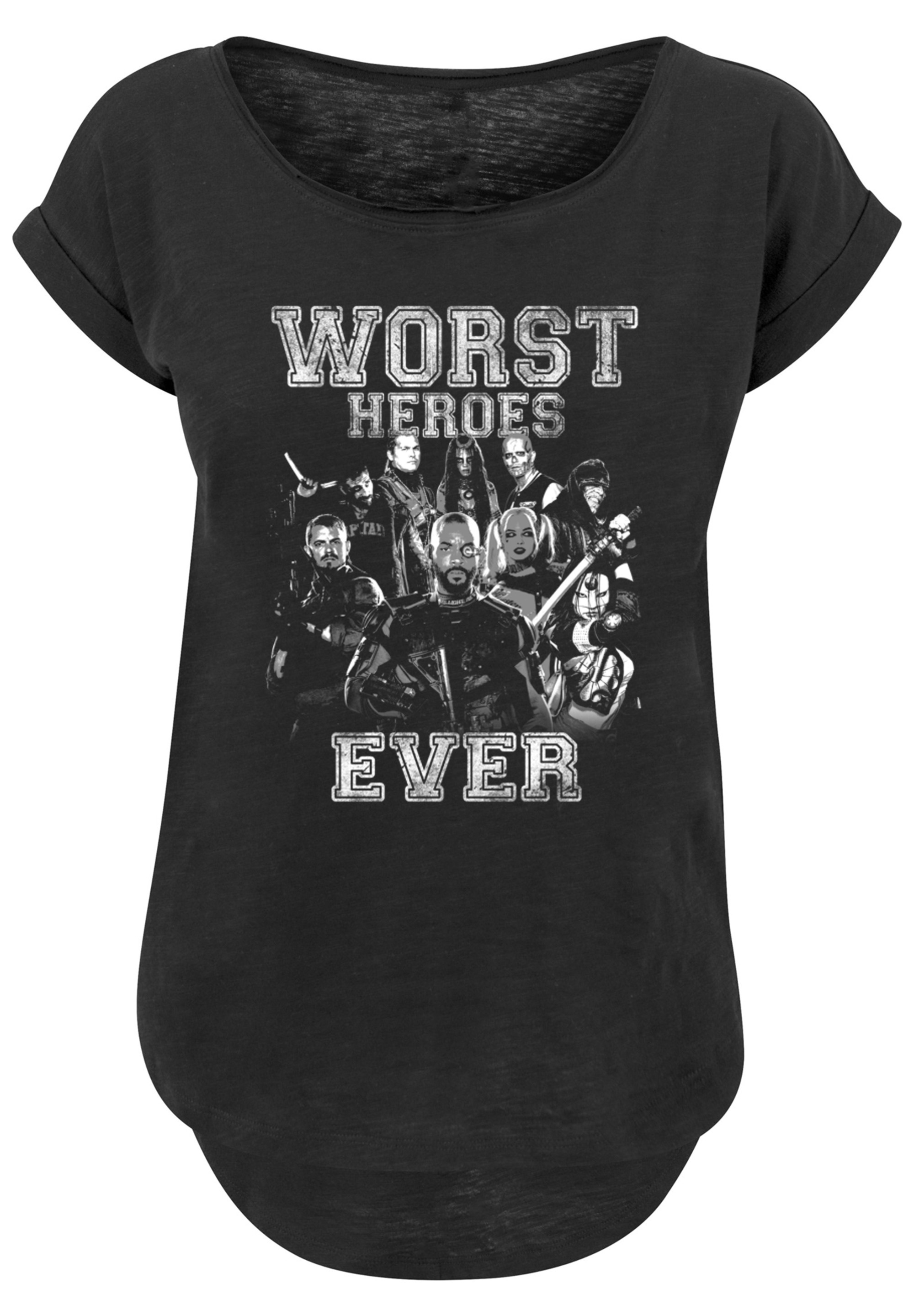 F4NT4STIC T-Shirt »Suicide Squad Worst Heroes Ever«, Print