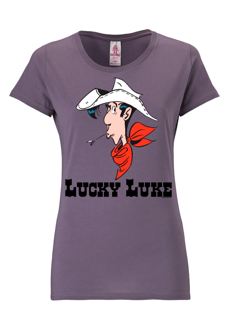 LOGOSHIRT T-Shirt »Lucky Luke Portrait«, mit coolem Frontprint