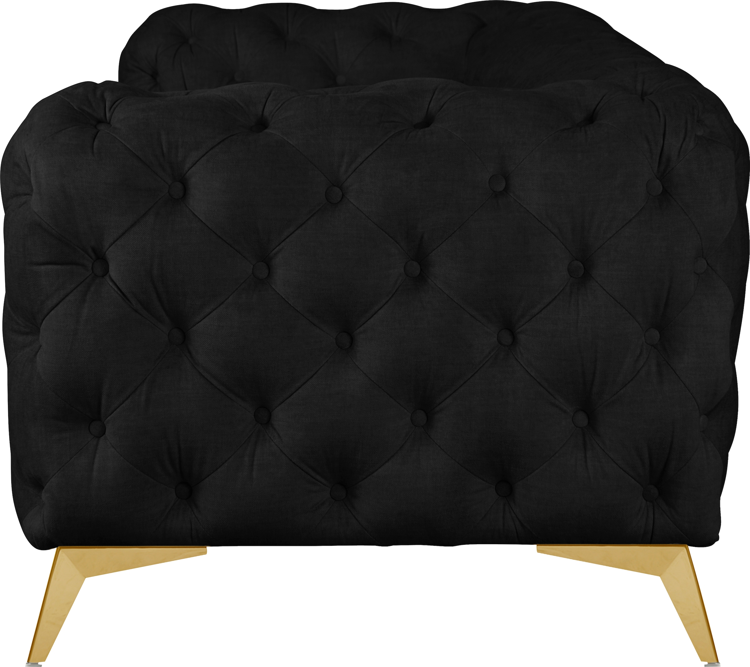 Leonique Chesterfield-Sofa »Glynis«, aufwändige Knopfheftung, moderne Chesterfield Optik, Fußfarbe wählbar