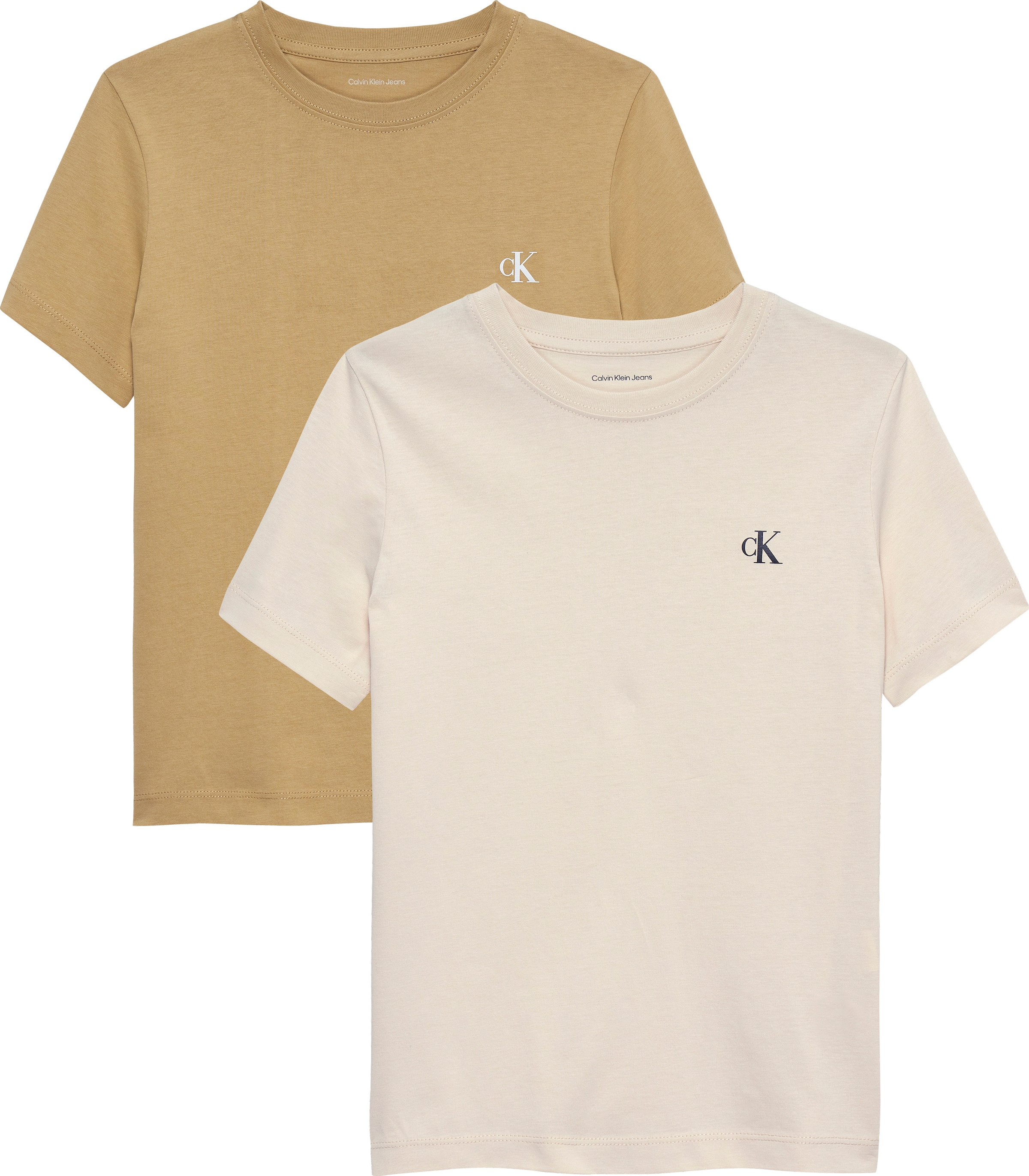 Calvin Klein Jeans T-Shirt »2-PACK MONOGRAM TOP« für Kinder bis 16 Jahre mit Logoprägung
