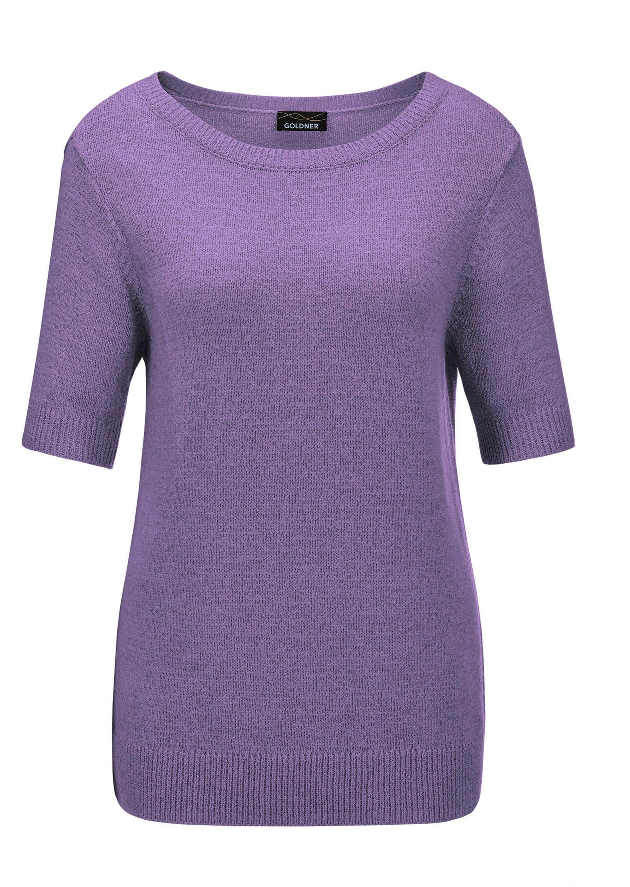 GOLDNER Rundhalspullover "Kurzgröße Pullover" Rippenbündchen günstig online kaufen