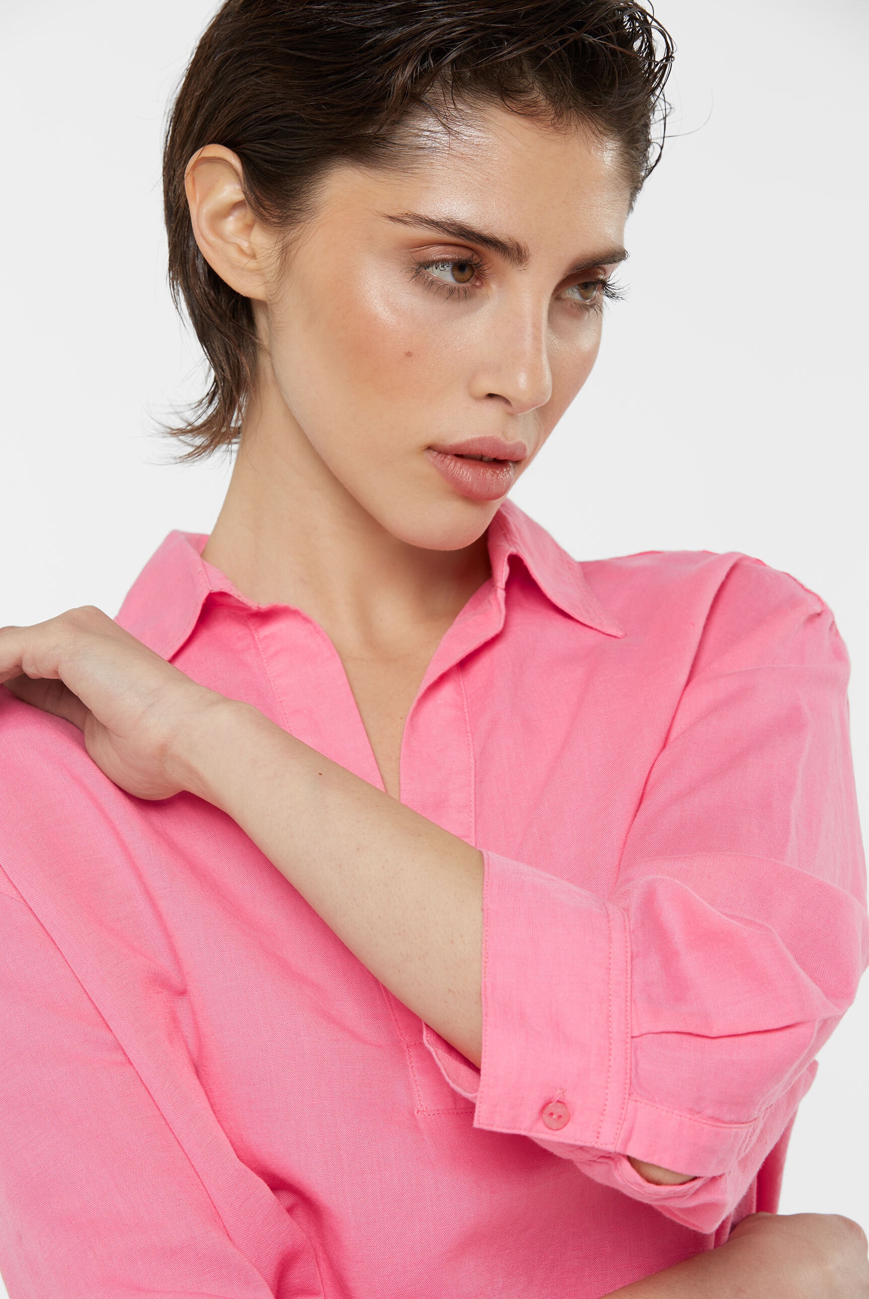 SENSES.THE LABEL Schlupfbluse, mit Seitenschlitze