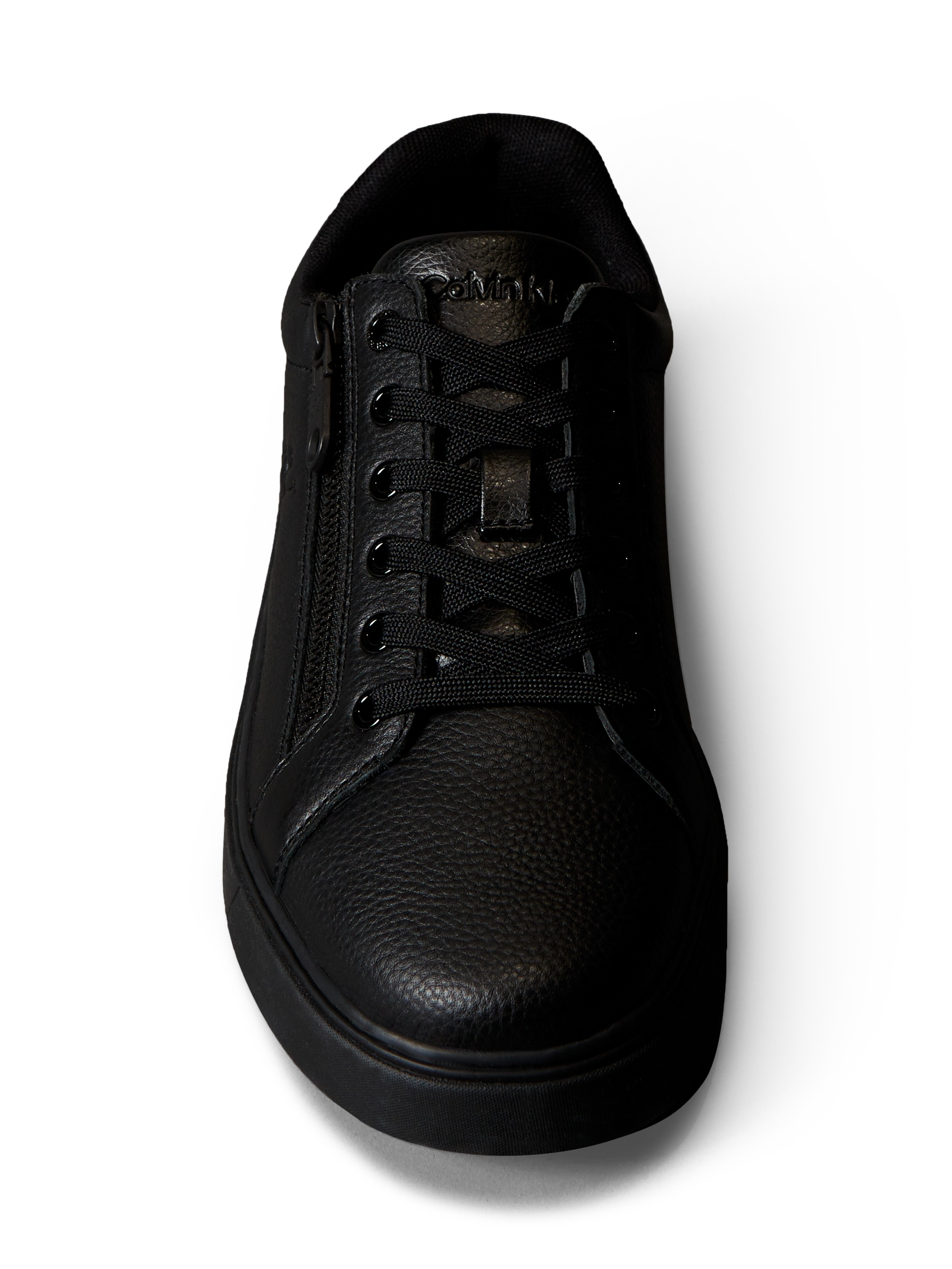 Sneaker CALVIN KLEIN JEANS "CLASSIC CUP LACEUP ZIP LTH", Herren, Gr. 42, schwarz, Leder, Lederimitat, Schuhe Sneaker, Schnürschuh, Freizeitschuh, im Basic-Design 3