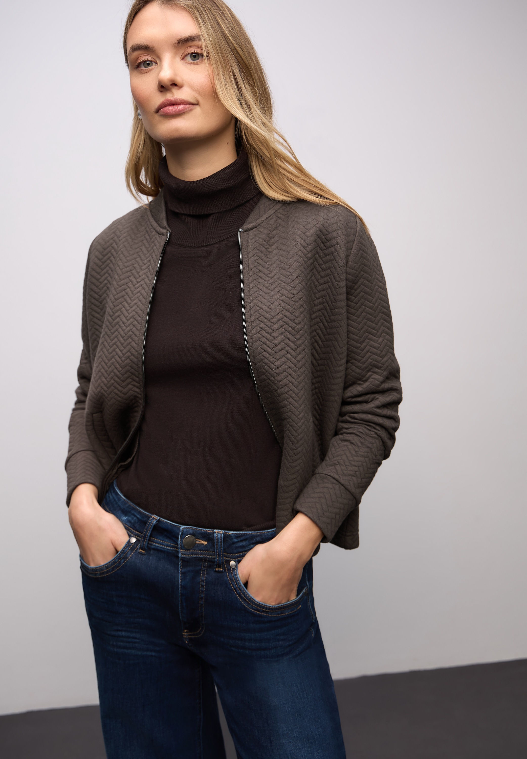 STREET ONE Cardigan mit Struktur-Muster günstig online kaufen