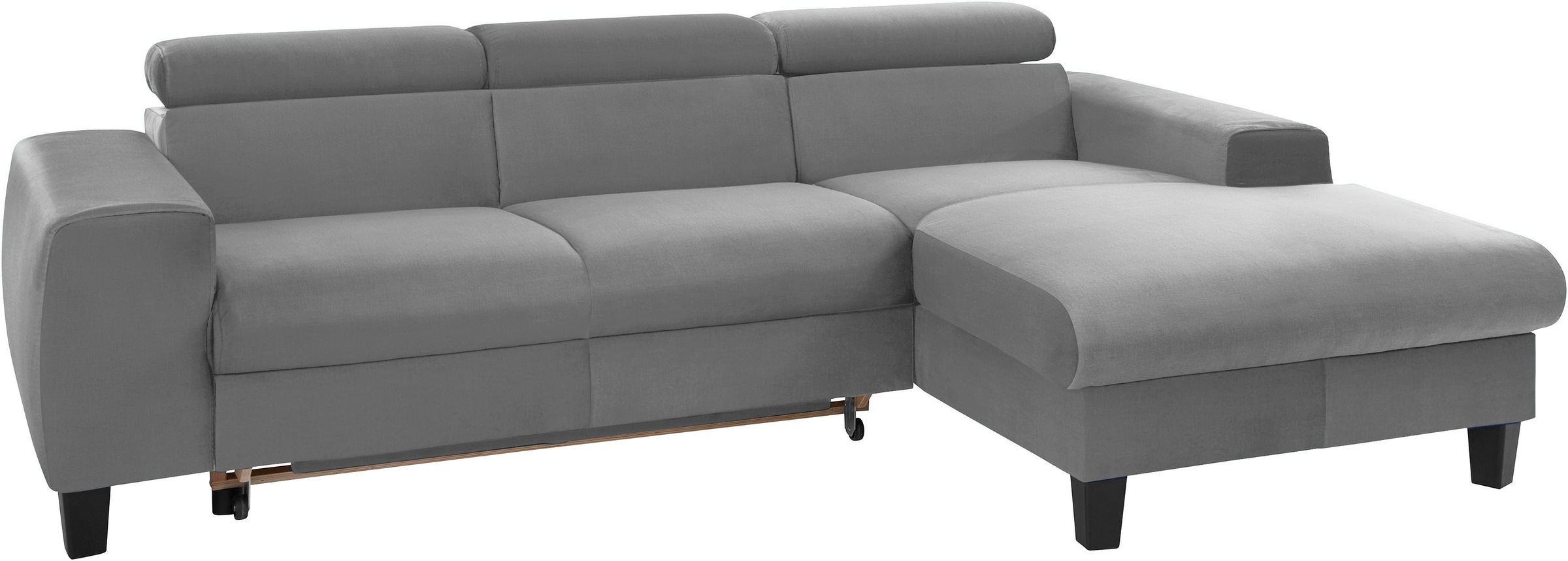 COTTA Ecksofa »Morven L-Form mit Kopfteilverstellung«, wahlweise mit Bettfunktion, Bettkasten & Wireless-Charger