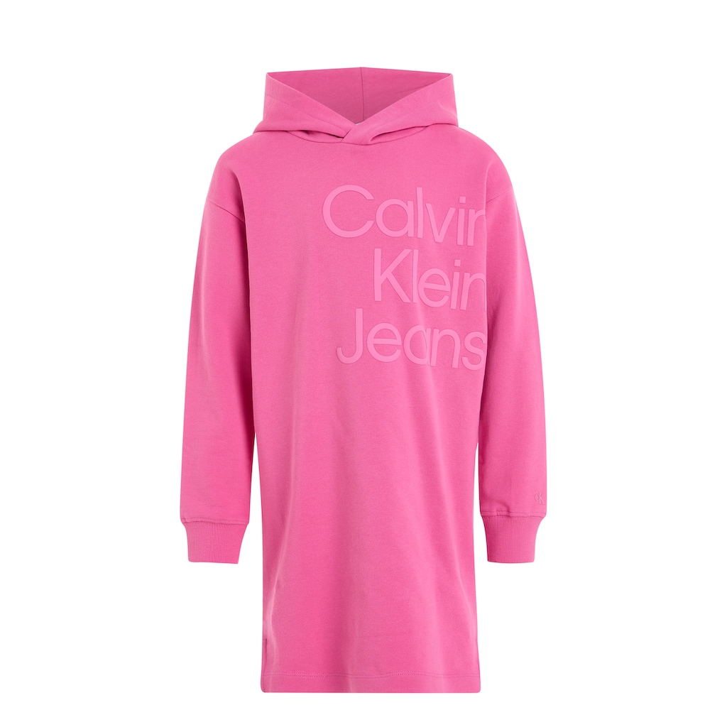 Calvin Klein Jeans Sweatkleid »PUFF HERO LOGO LS HOODIE DRESS«