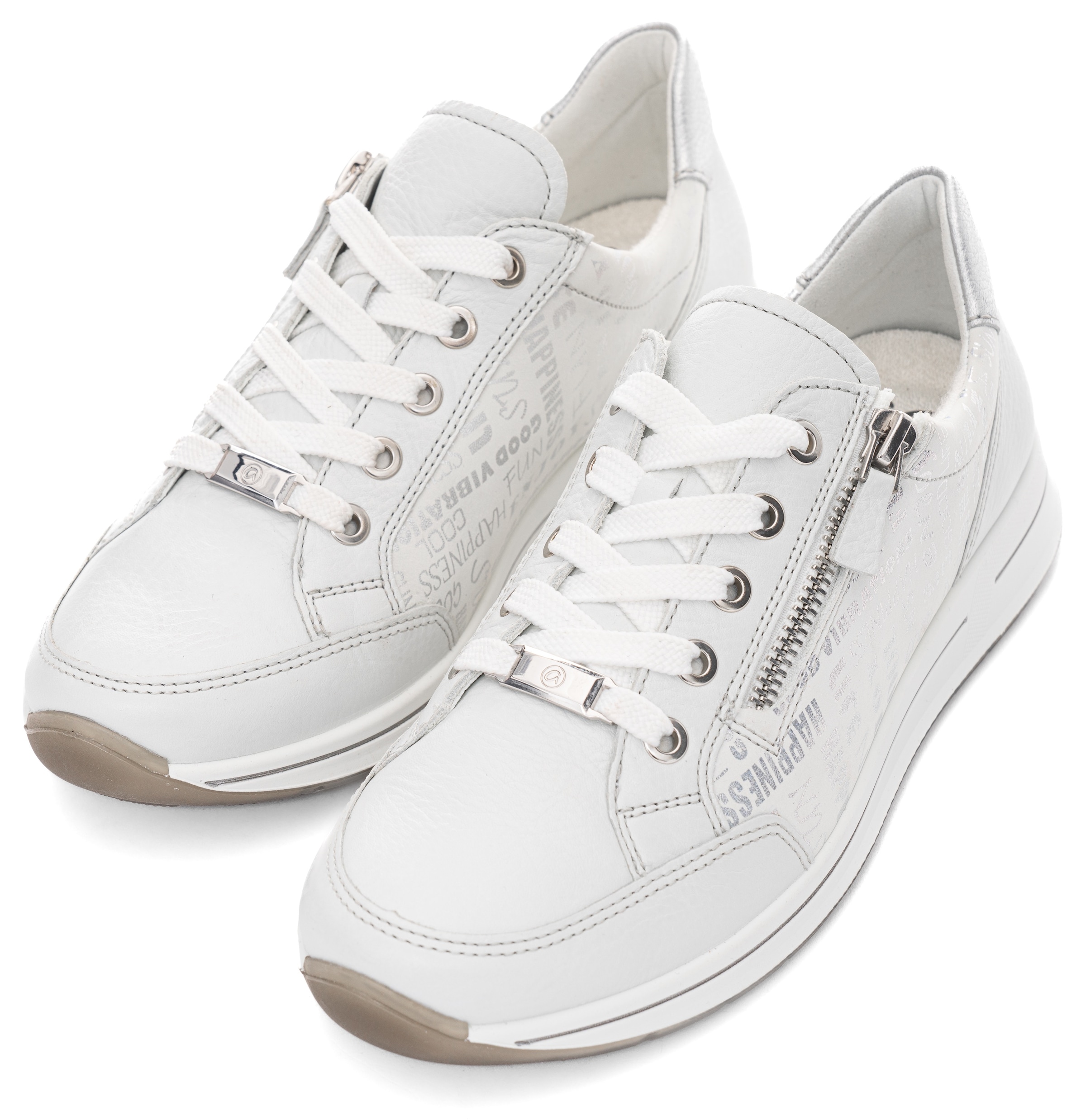 Ara Sneaker "OSAKA" Freizeitschuh, Halbschuh, Schnürschuh mit Reißverschlus günstig online kaufen