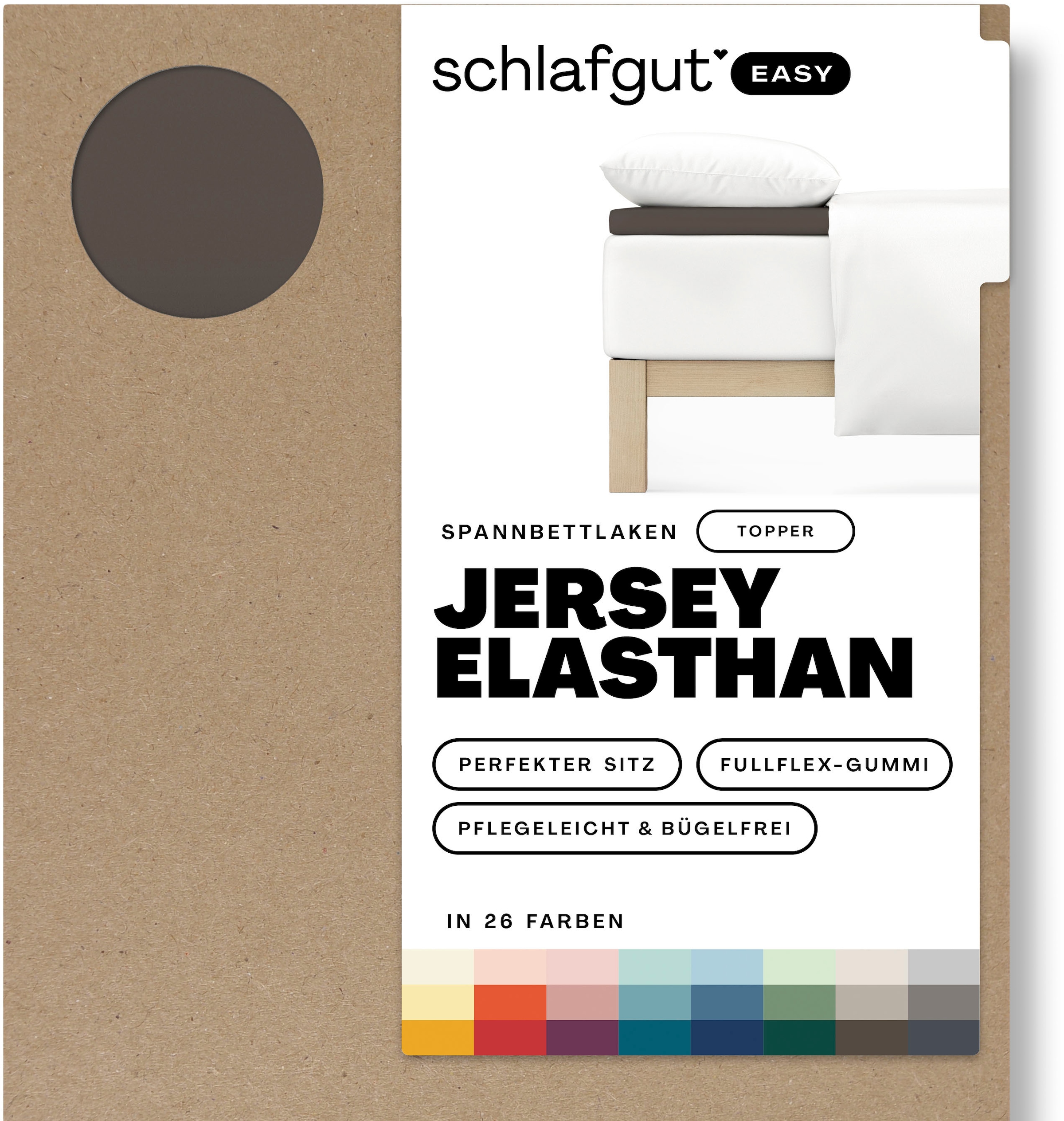 Schlafgut Spannbettlaken "EASY Jersey Elasthan Topper", MADE IN GREEN by OEKO-TEX