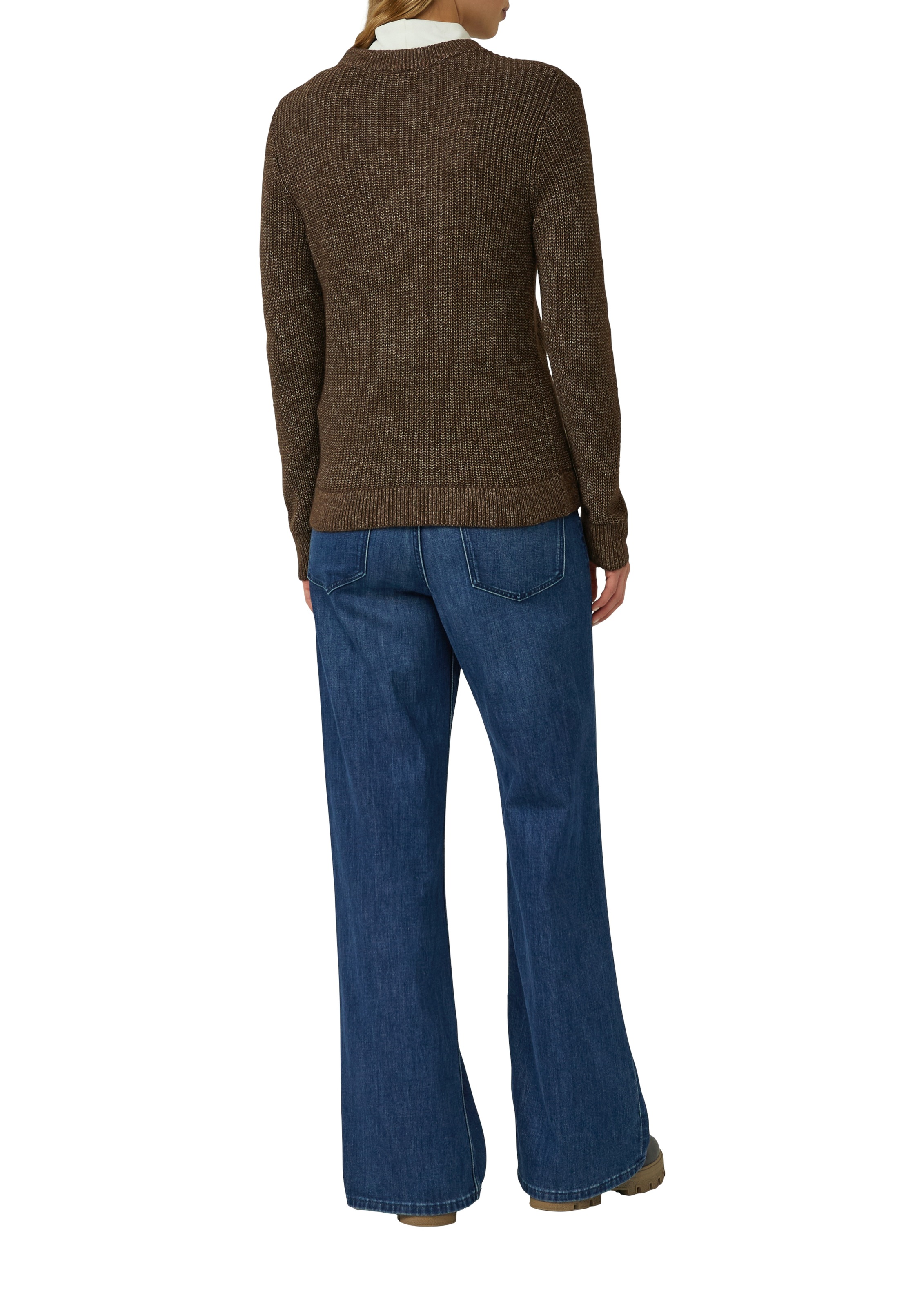 s.Oliver Strickpullover aus Wollmix und mit Strickmuster