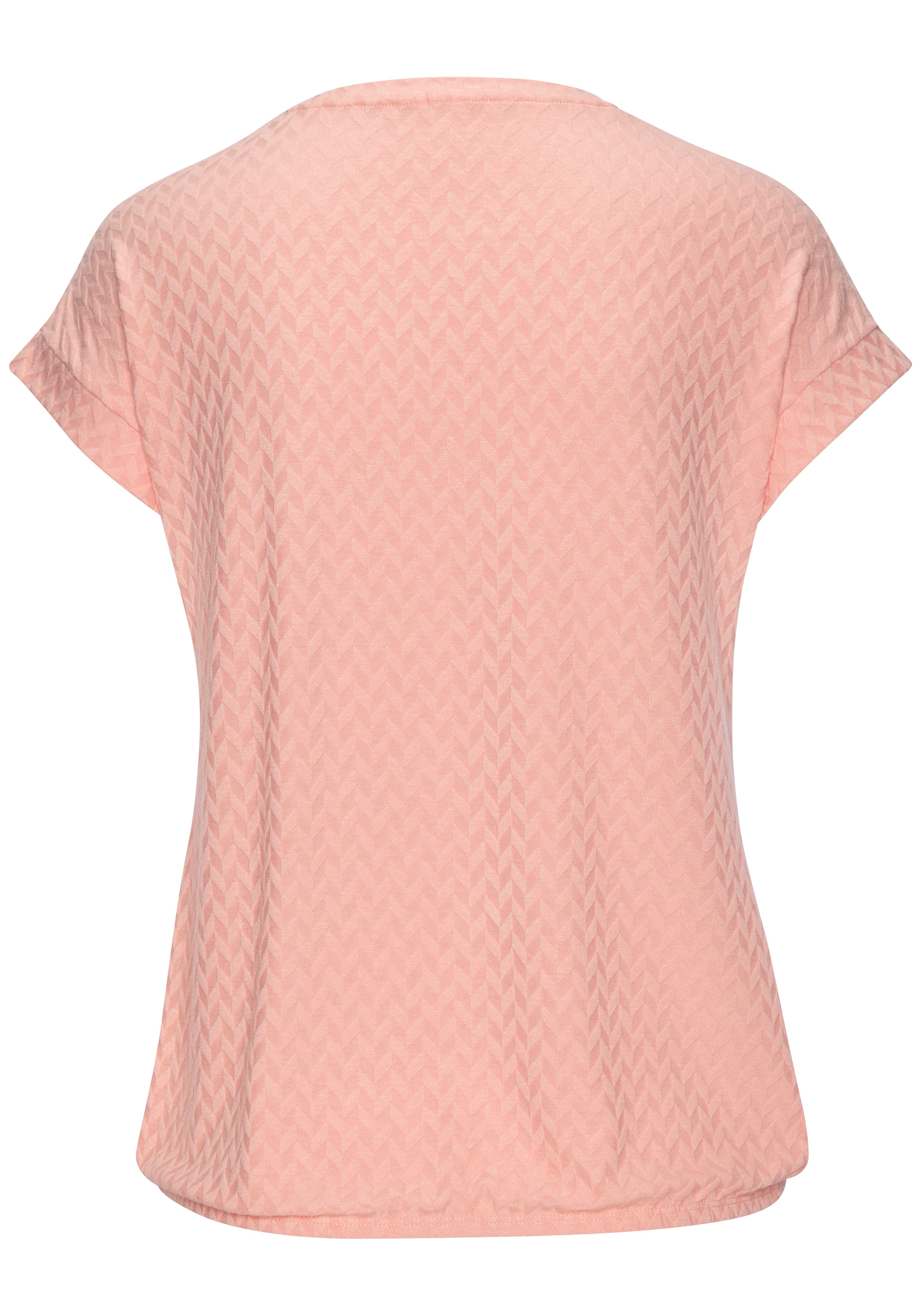 Vivance Kurzarmshirt »mit modischem Jacquard-Muster«, (Packung), mit schönem Jacqaurdmuster