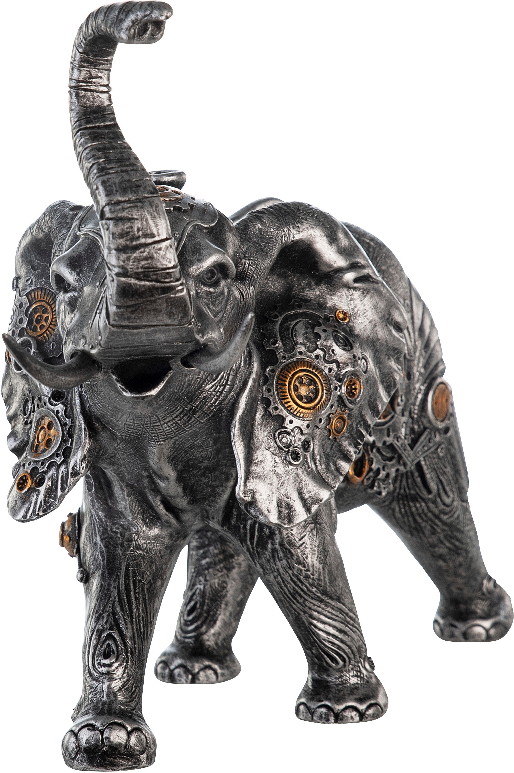 Casablanca by Gilde Tierfigur »Skulptur Steampunk Elephant«, mit kupferfarbenen Elementen