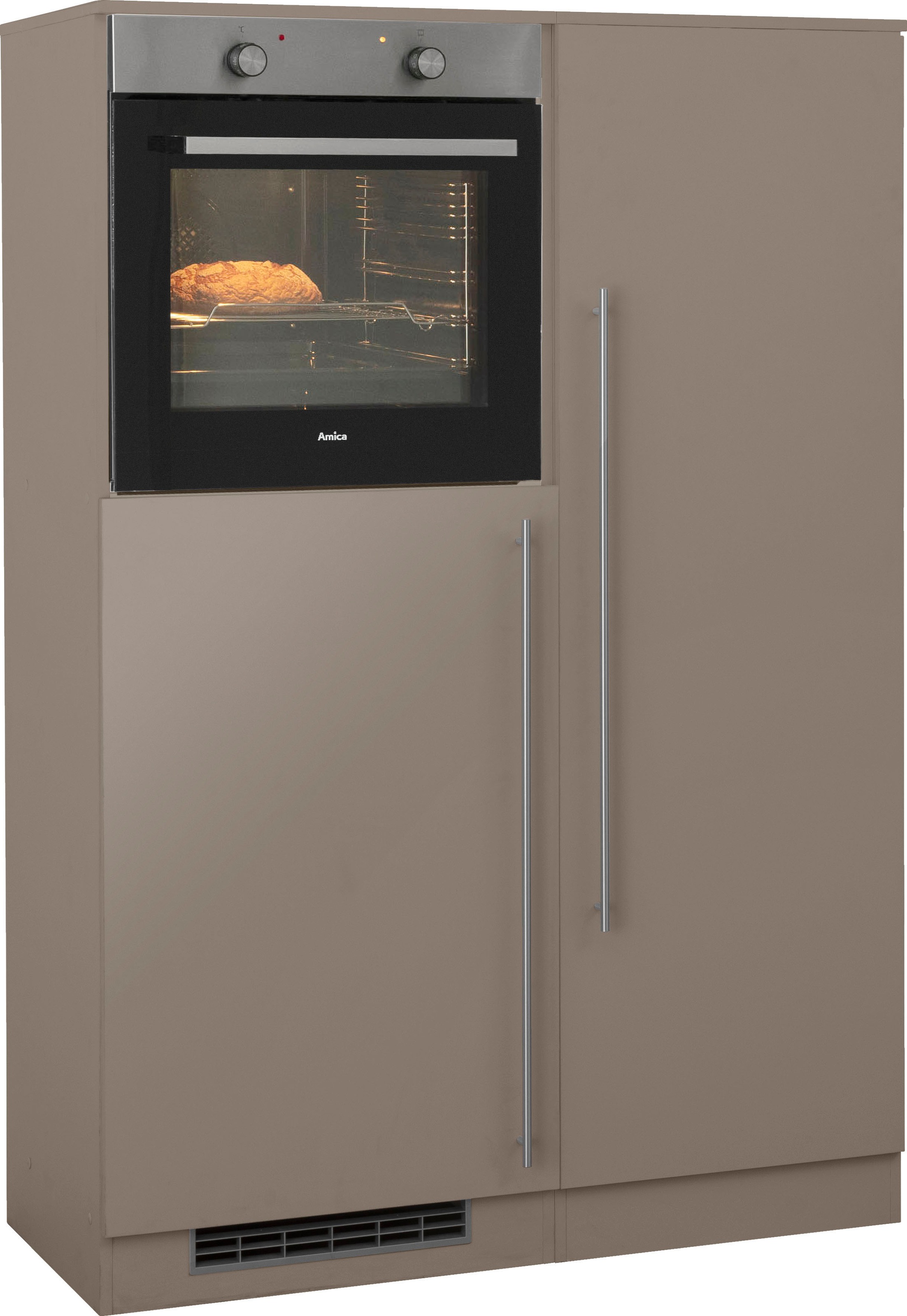 wiho Küchen Küche »Chicago«, Back-/Kühlmodul, wahlweise mit E-Geräten, Breite 110 cm