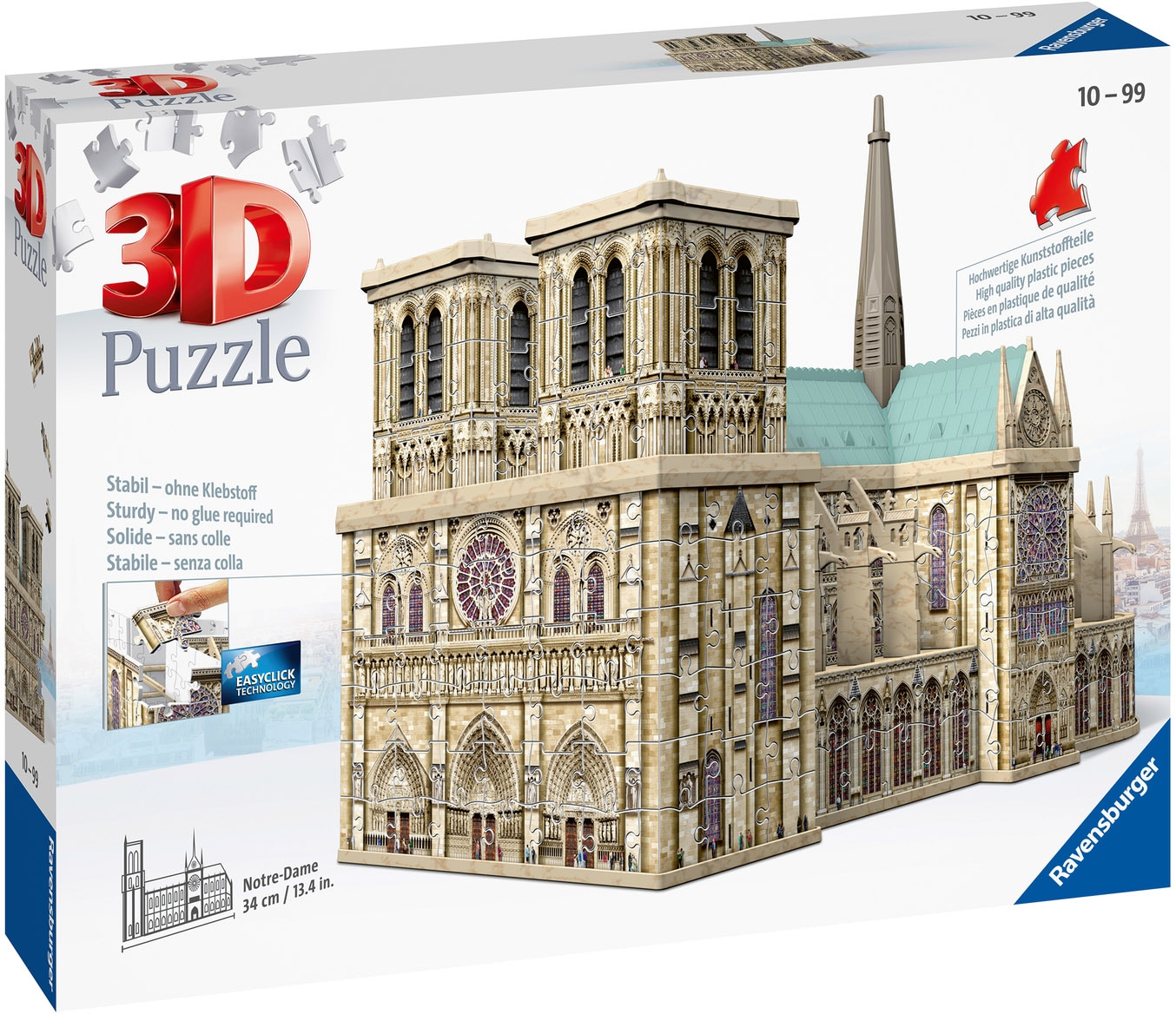 Ravensburger 3D-Puzzle »Notre Dame de Paris«, Made in Europe