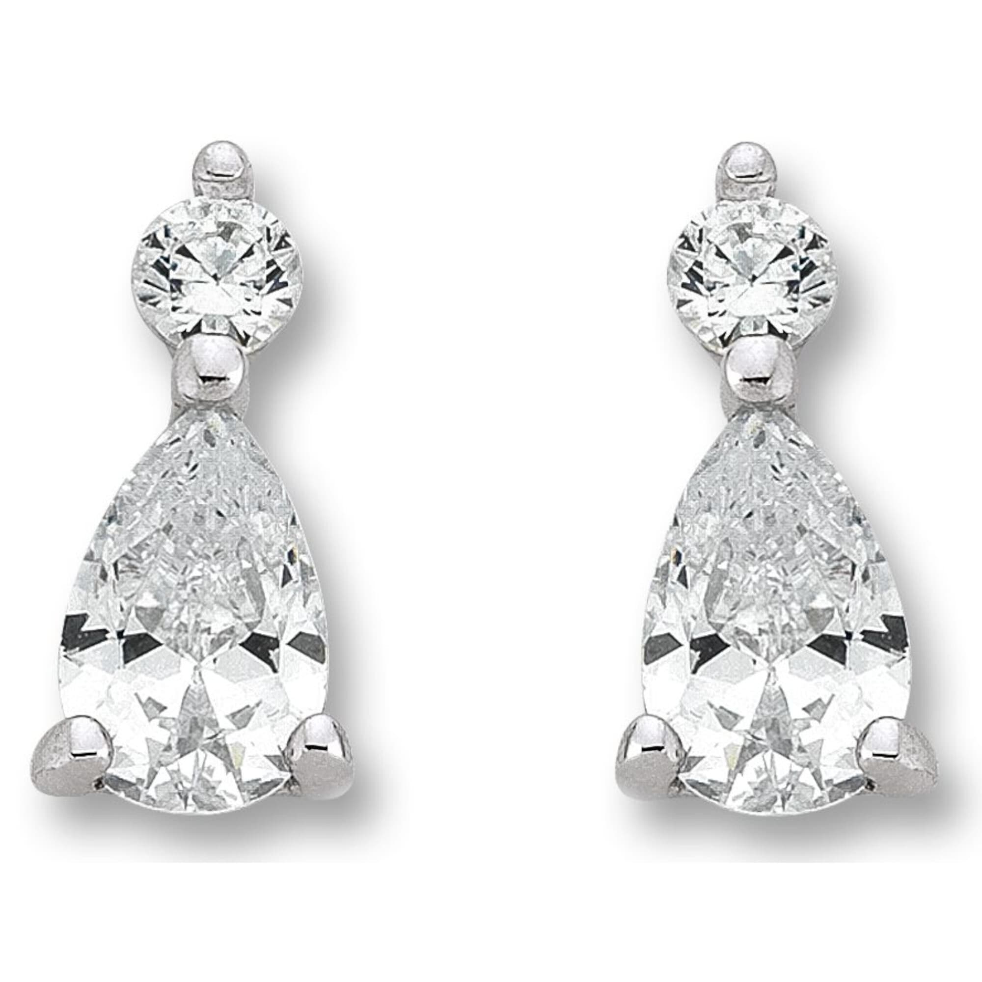 Paar Ohrhänger ONE ELEMENT "Zirkonia Ohrringe Ohrstecker aus 925 Silber", silber, Ohrringe, Damen, Damen,mit Zirkonia, Silber 925 (Sterlingsilber), Dezente Symbolik – stilvoller Begleiter für jeden Anlass