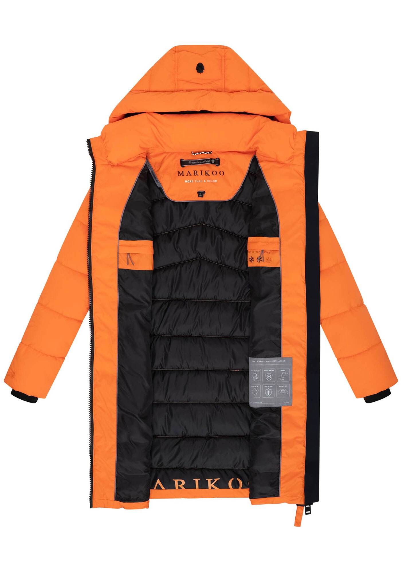 Marikoo Winterjacke »Kaltnäschen«, mit warmem Fleece in den Taschen