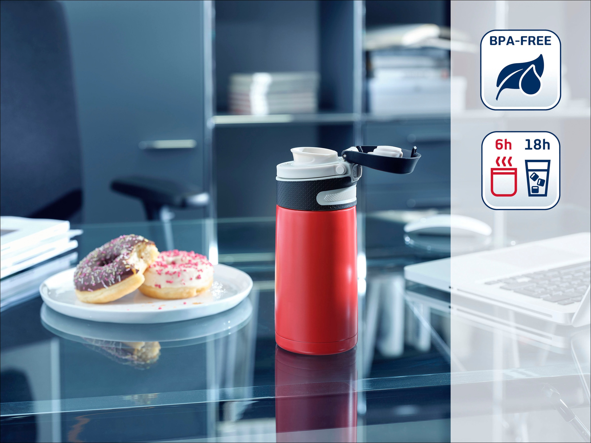 Leifheit Thermoflasche "Flip" 350 ml günstig online kaufen