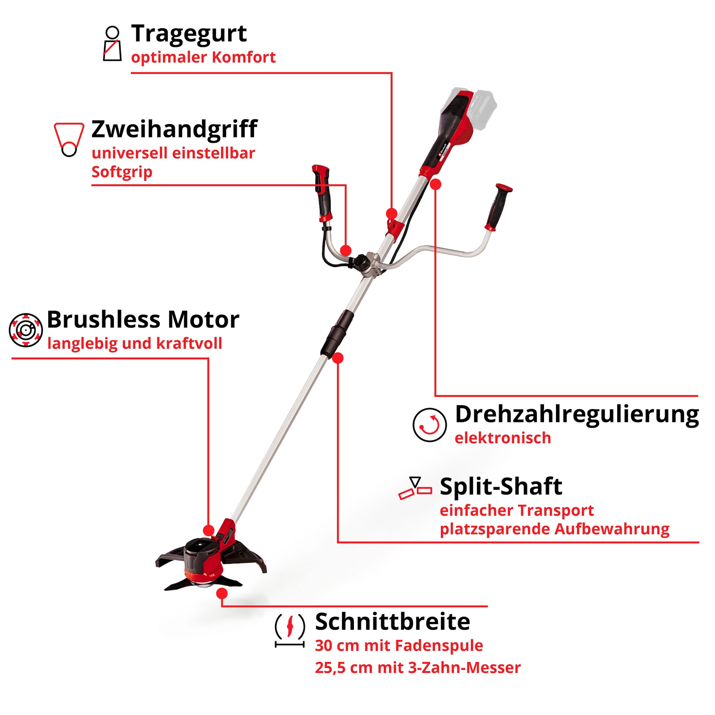 Einhell Akku-Motorsense »AGILLO«, ohne Akku und Ladegerät