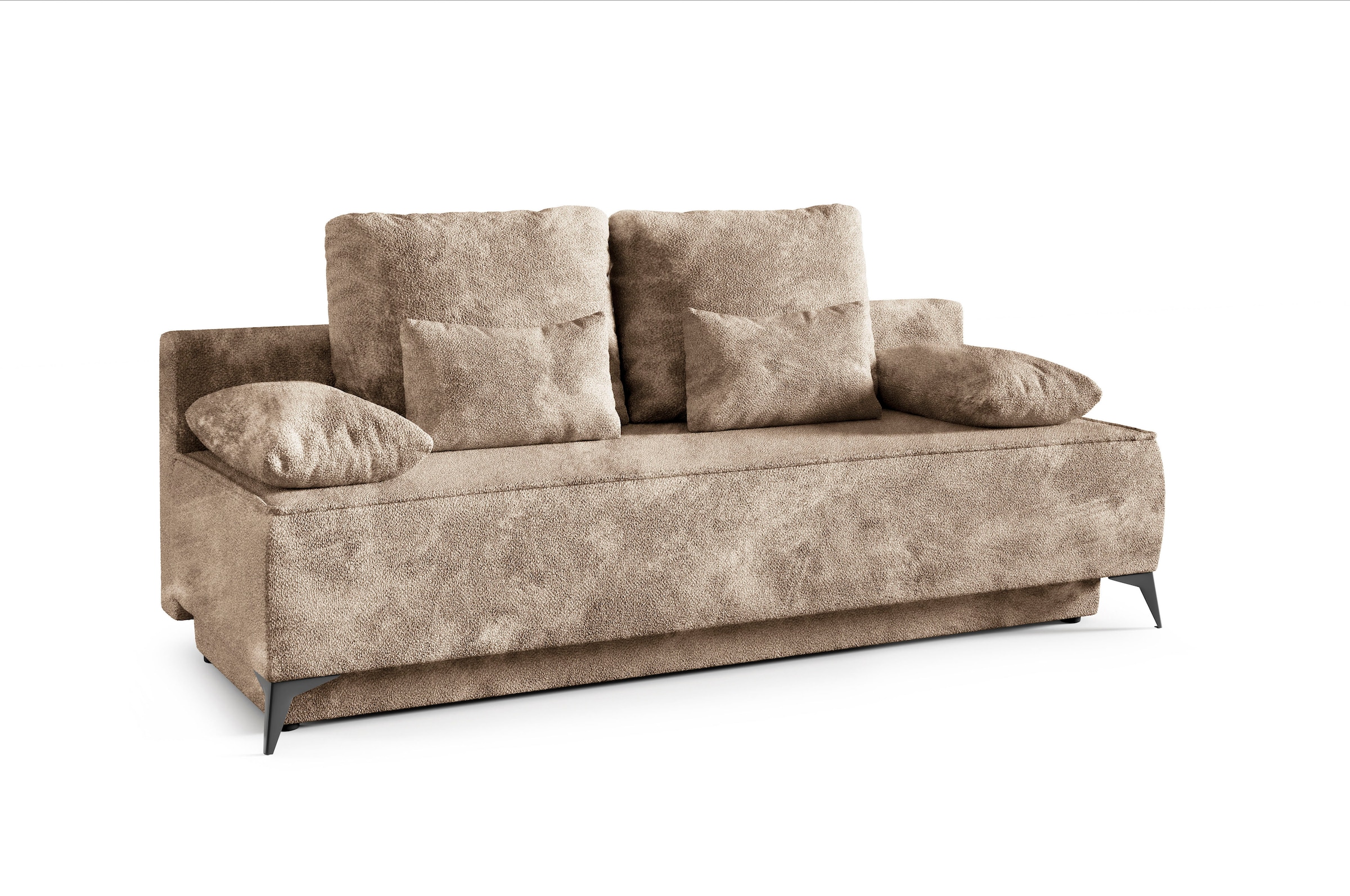 WERK2 Schlafsofa »Indira«, 2-Sitzer Sofa & Schlafcouch mit Bettkasten