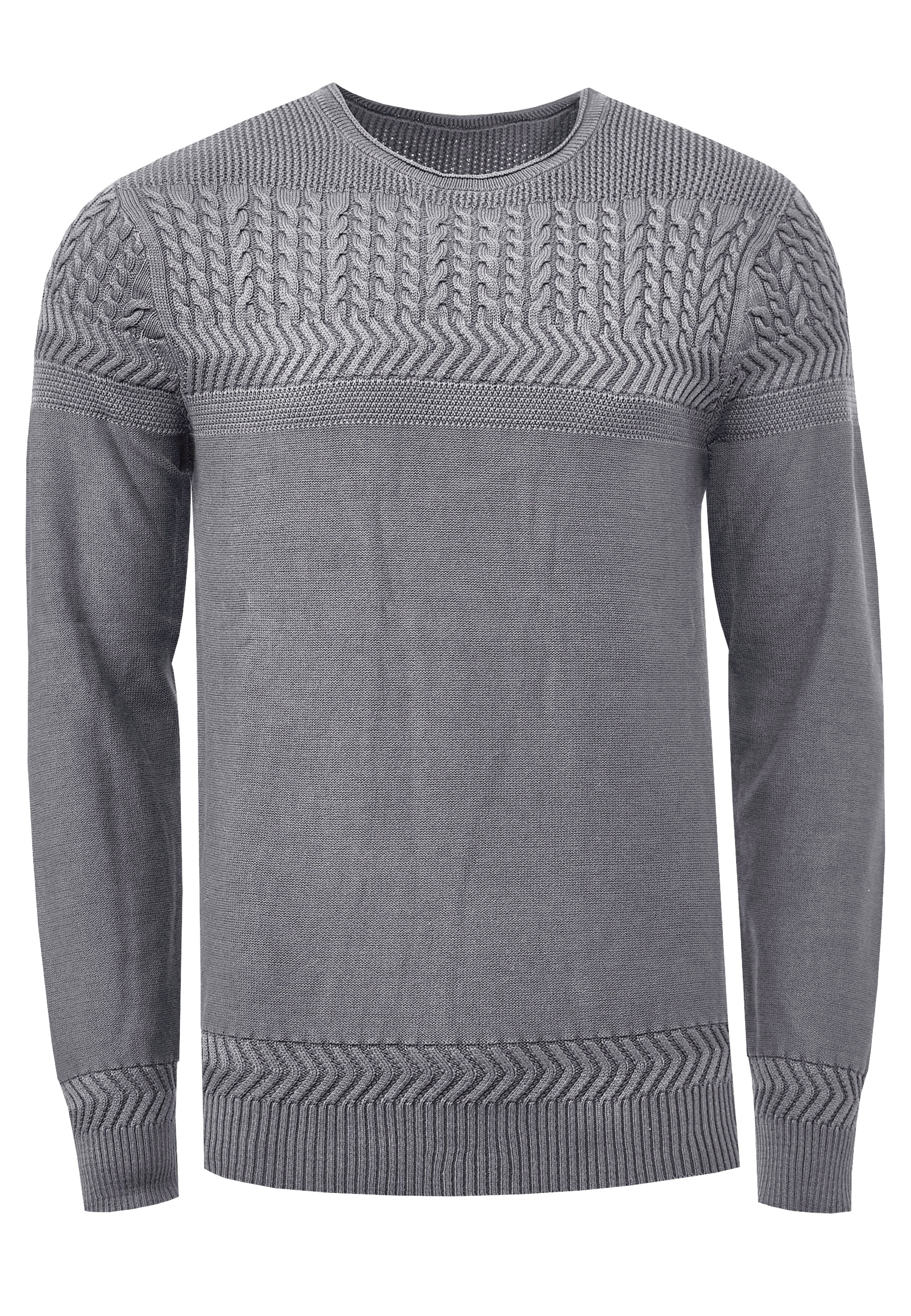 Rusty Neal Strickpullover, mit aufwendigem Strickmuster