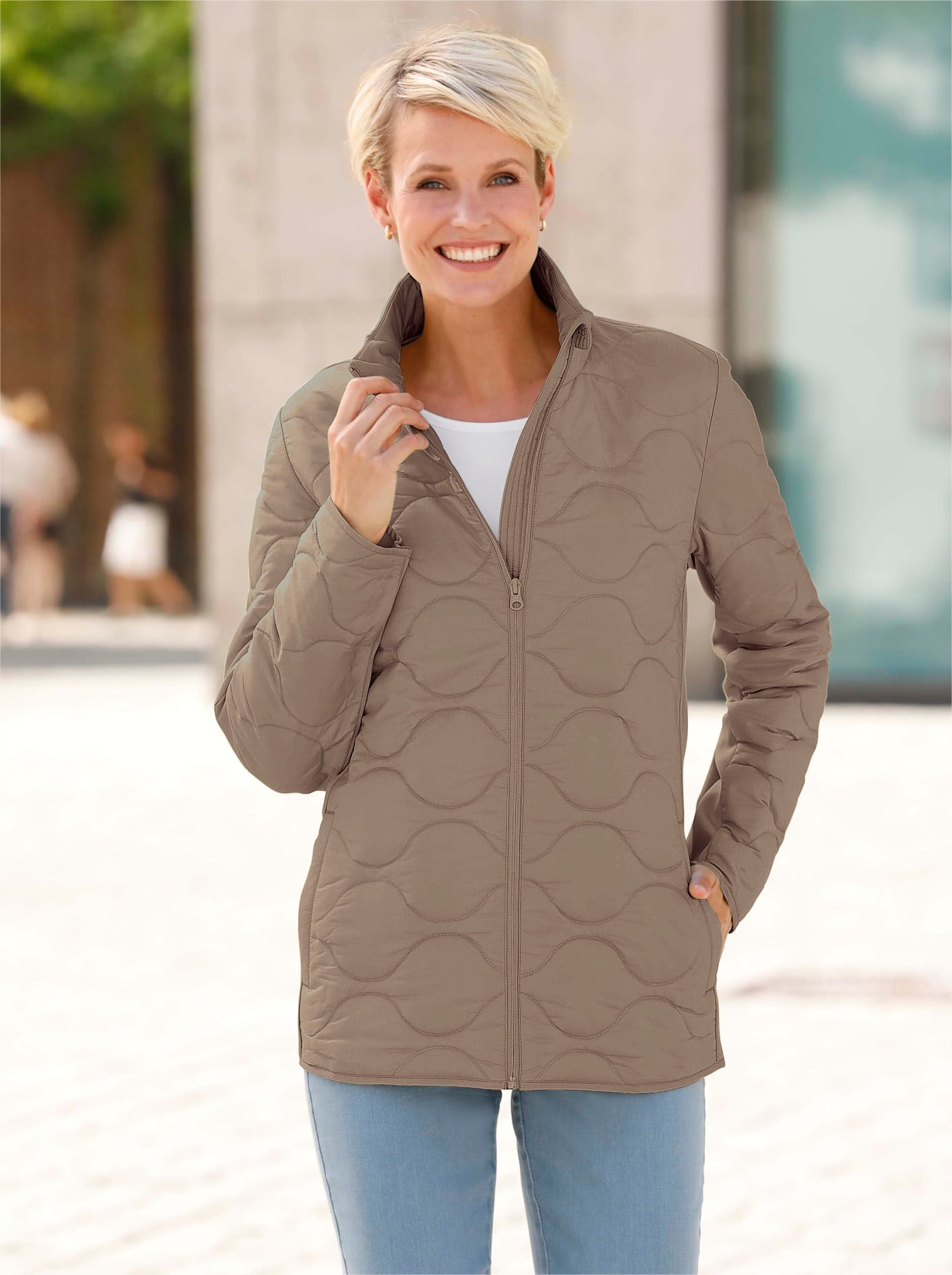 Classic Basics Steppjacke, ohne Kapuze