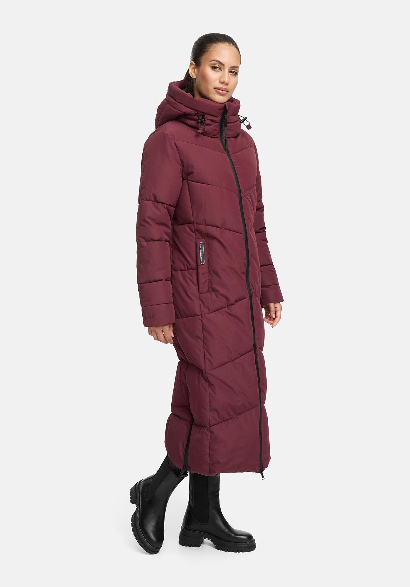 Thumbnail - Marikoo Winterjacke "Firella" extra lange Passform und seitliche Belüftungsöffnungen