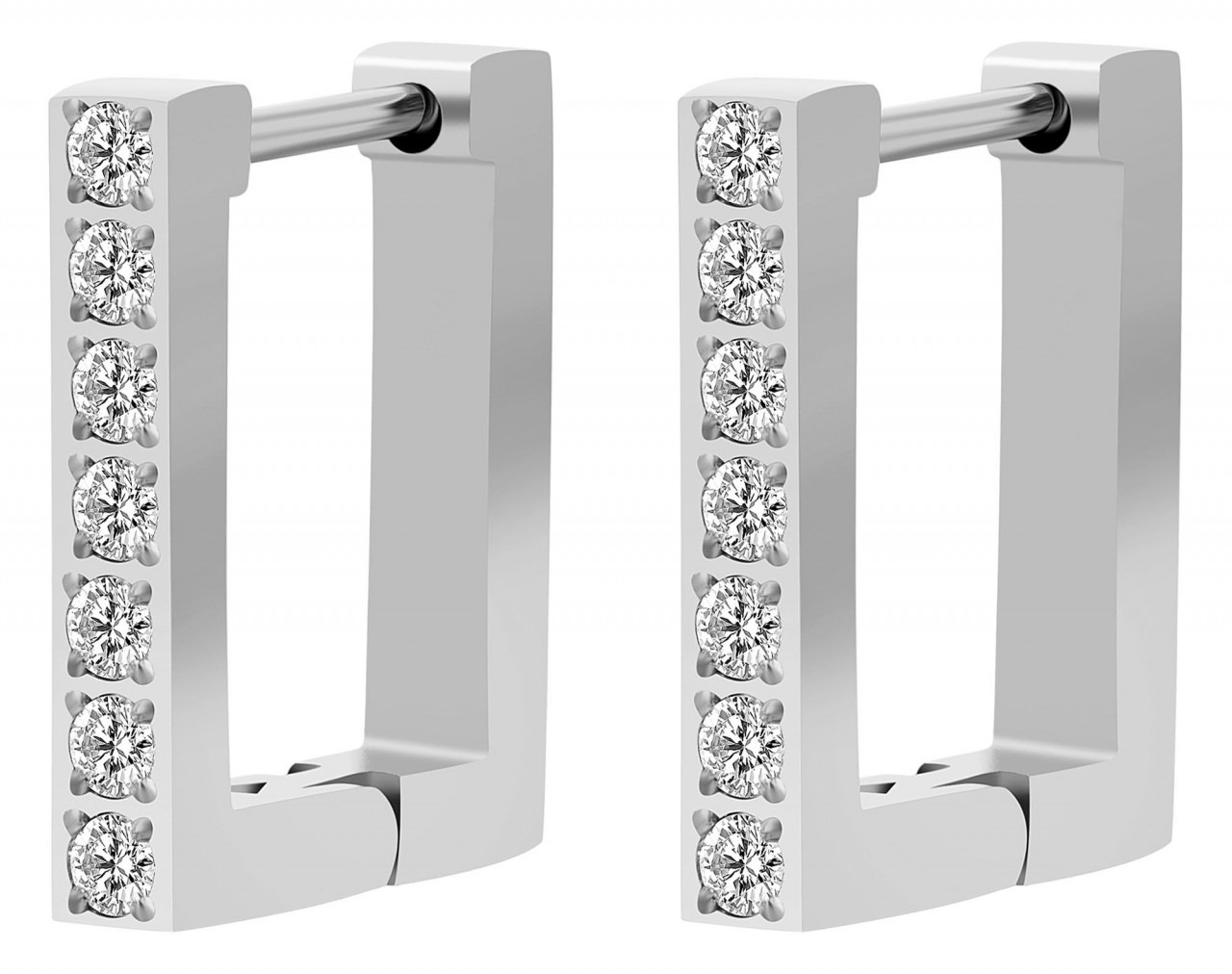 Adelia´s Paar Creolen »Damen Creolen aus poliertem Edelstahl«