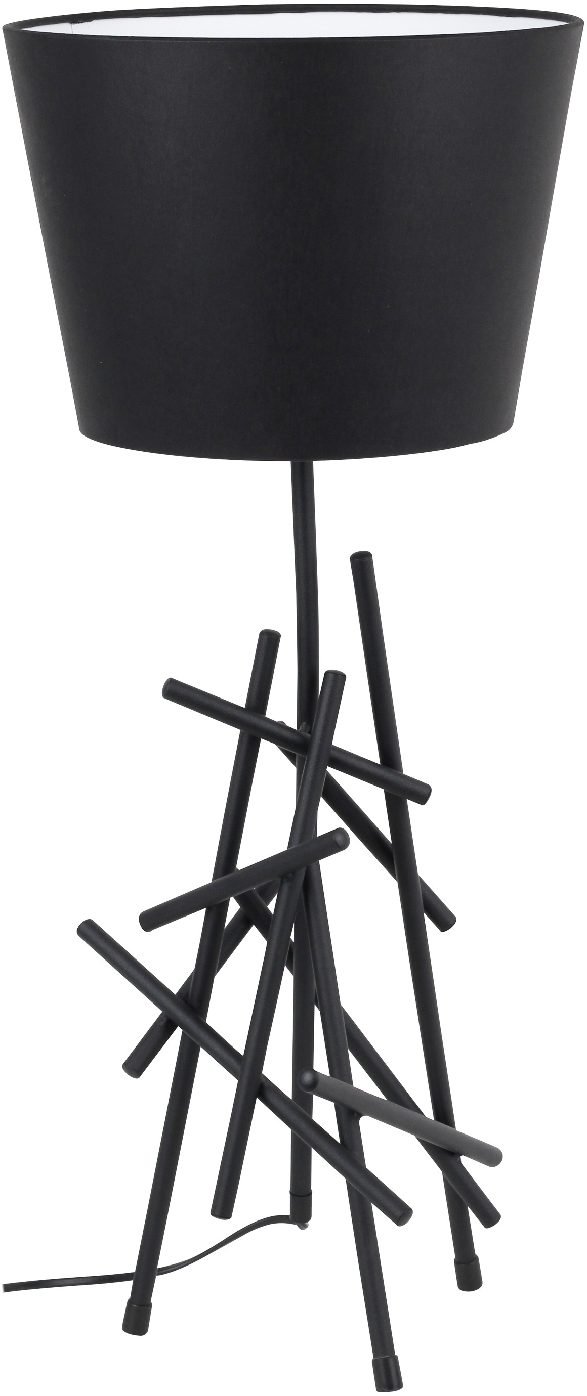 SPOT Light Tischleuchte GLENN, E27, 5 St., aus Metall, mit flexiblem Stoffschirm, originelles Design, passende LM E27, Made in EU