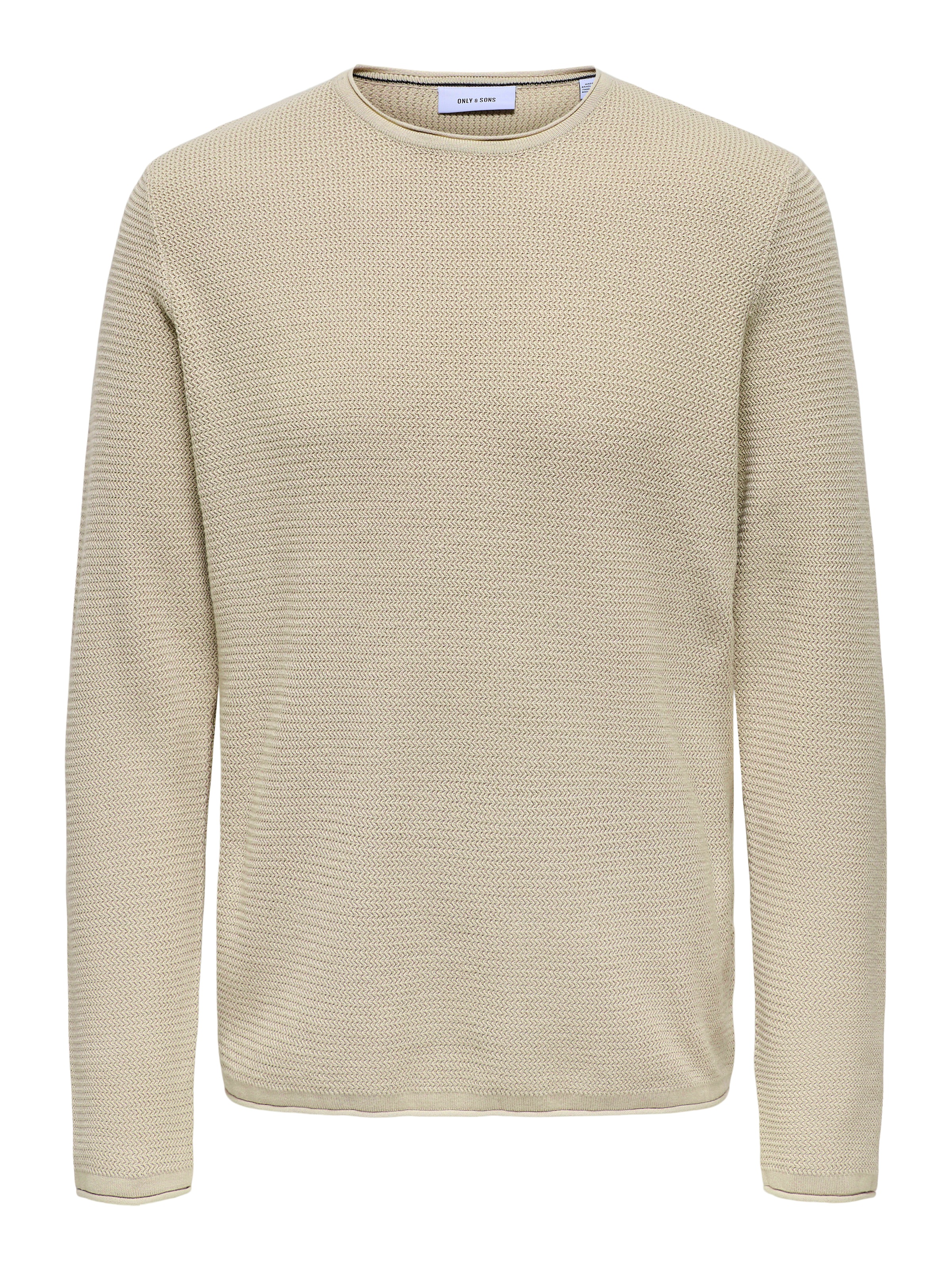 Thumbnail - ONLY & SONS Strickpullover "ONSERIC REG 12 STRUC CREW KNIT" Baumwolle, regular fit