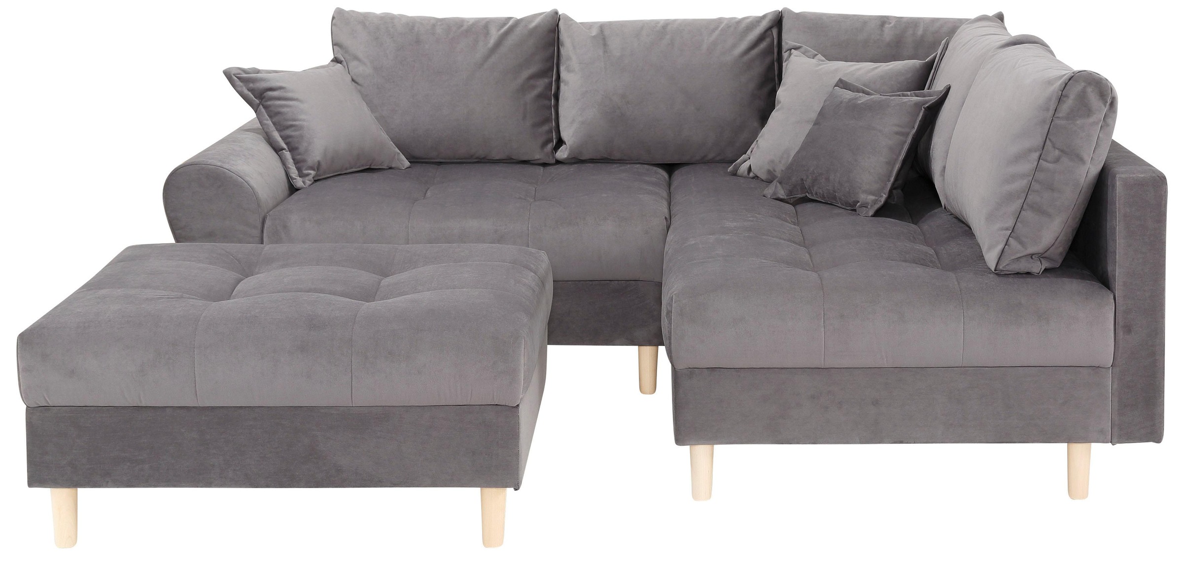 Home affaire Ecksofa Rice, mit Hocker und Zier-/Rückenkissen günstig online kaufen