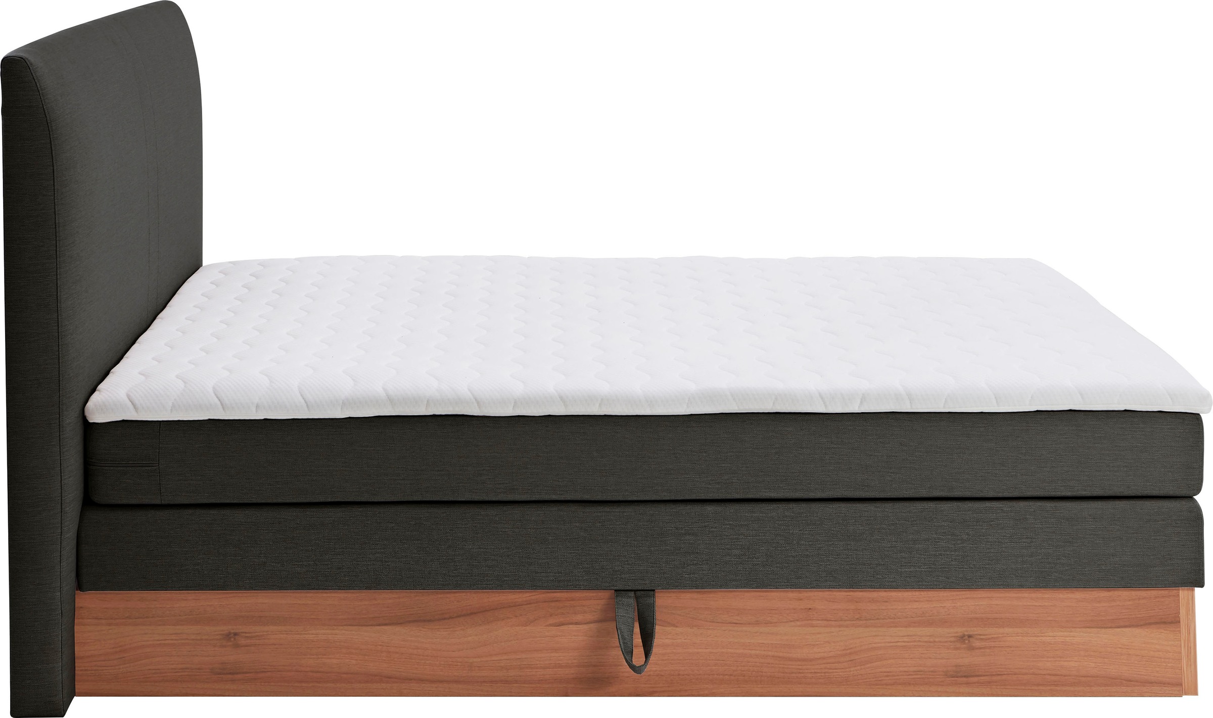 Home affaire Boxspringbett »Blomen«, mit Walnuss-Dekor, mit Bettkasten, verschiedene Härtegrade, mit Topper