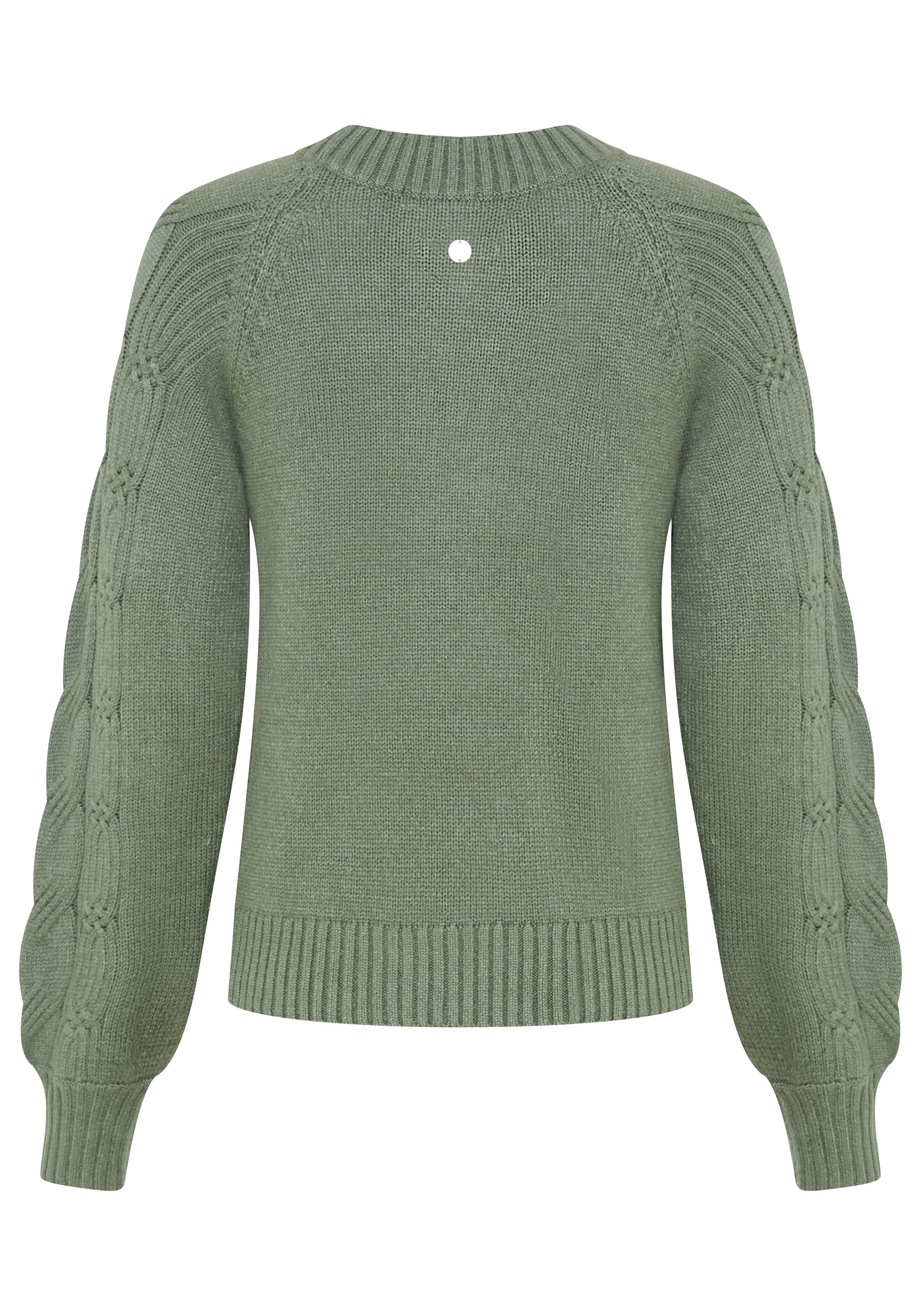 Tamaris Strickpullover mit Rundhals-Ausschnitt und Zopfmuster