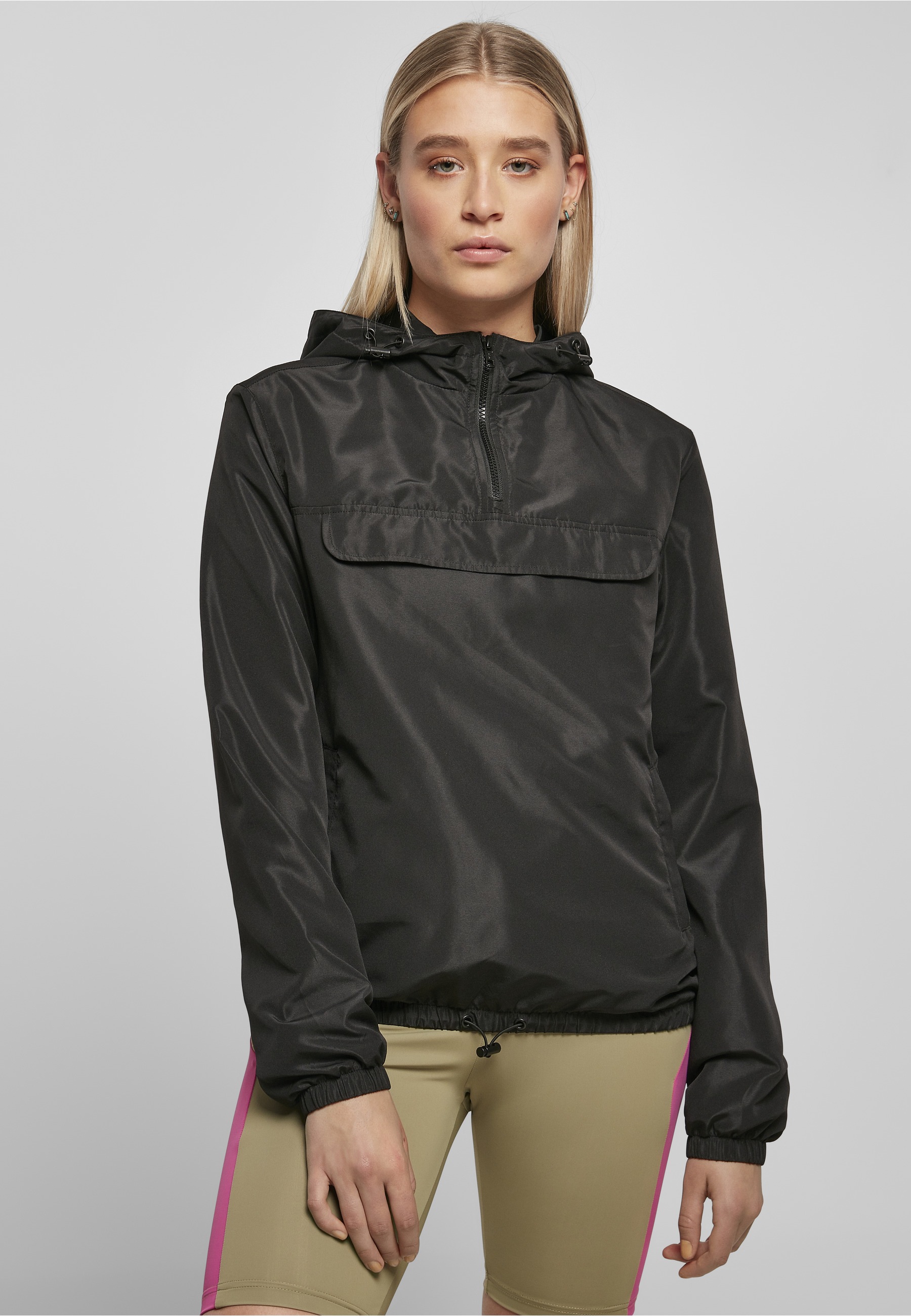 URBAN CLASSICS Langmantel »Urban Classics Damen Ladies Recycled Basic Pull Over Jacket«